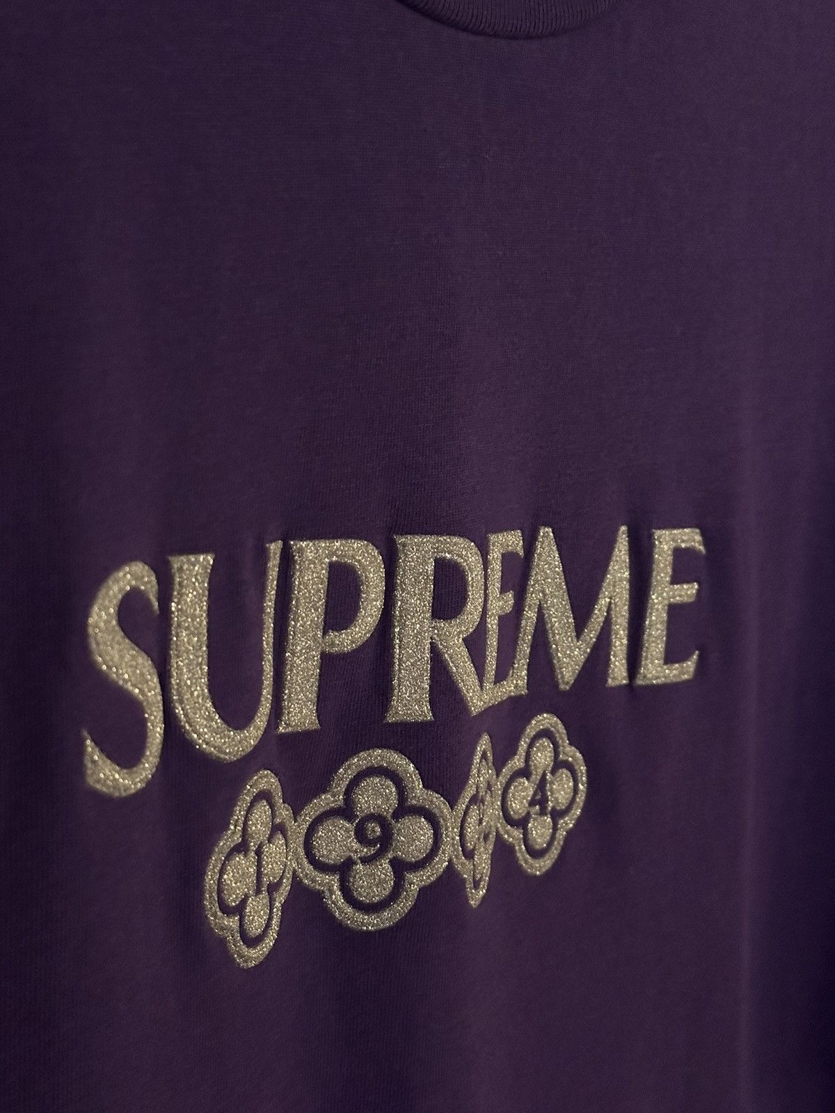 Supreme Supreme Glitter S/S Top Tee Size US M / EU 48-50 / 2 - 3 Thumbnail