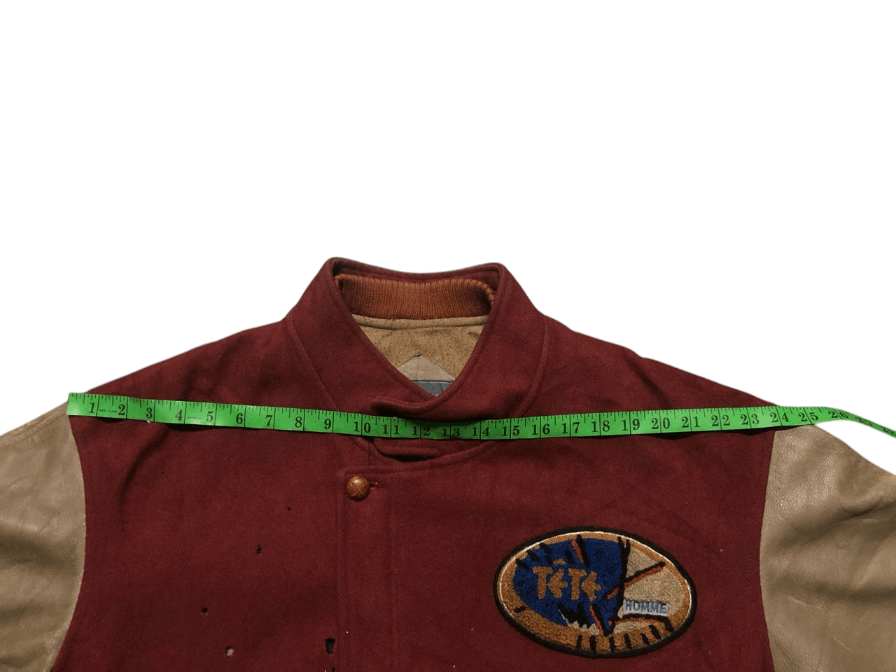 Issey Miyake VINTAGE TETE HOMME KATOH KAZUTAKA VARSITY JACKET DISTRESSED Size US L / EU 52-54 / 3 - 21 Thumbnail