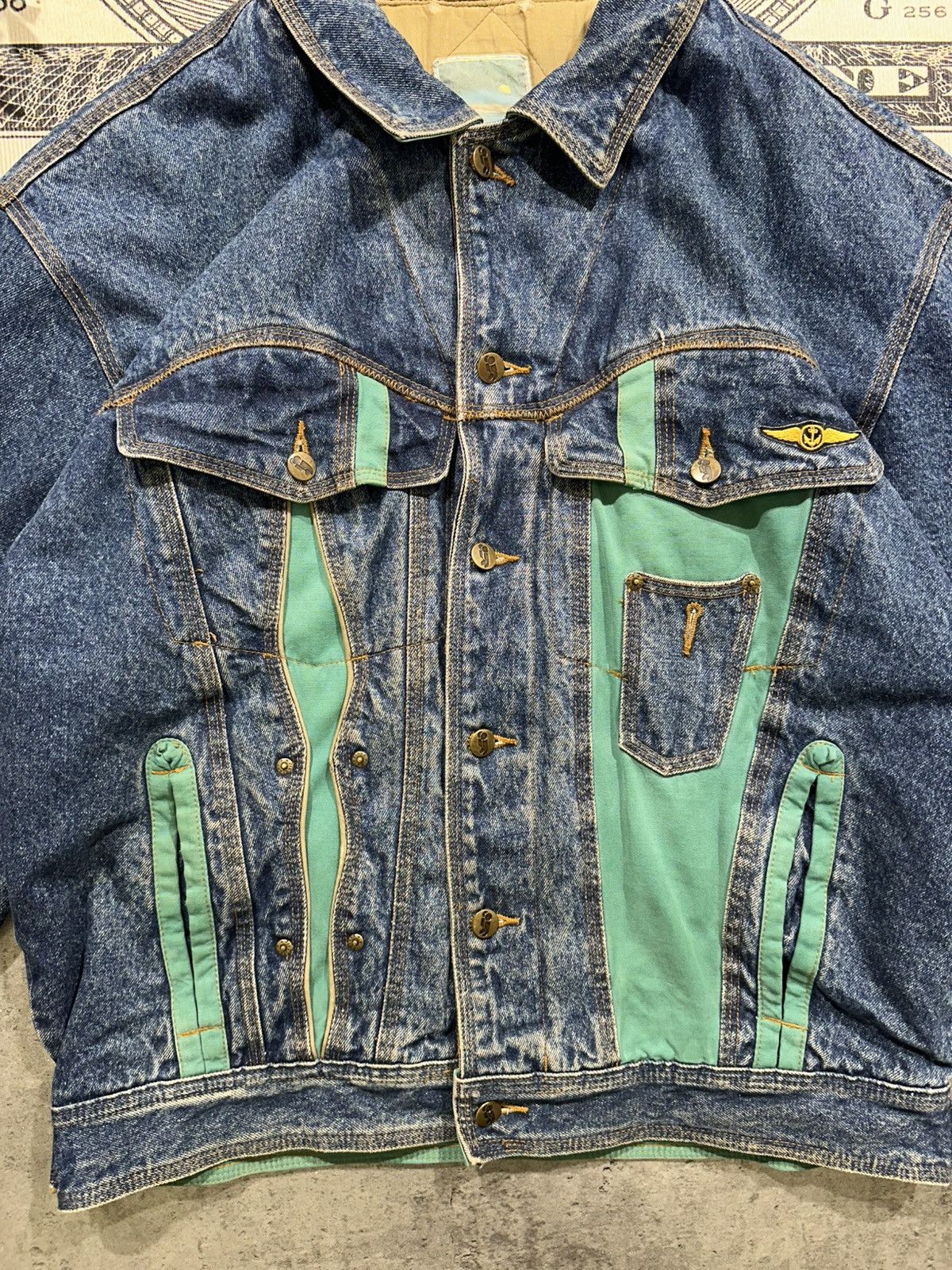 Japanese Brand Vintage Japan Style Warm Denim Bomber Jacket Size US L / EU 52-54 / 3 - 5 Thumbnail
