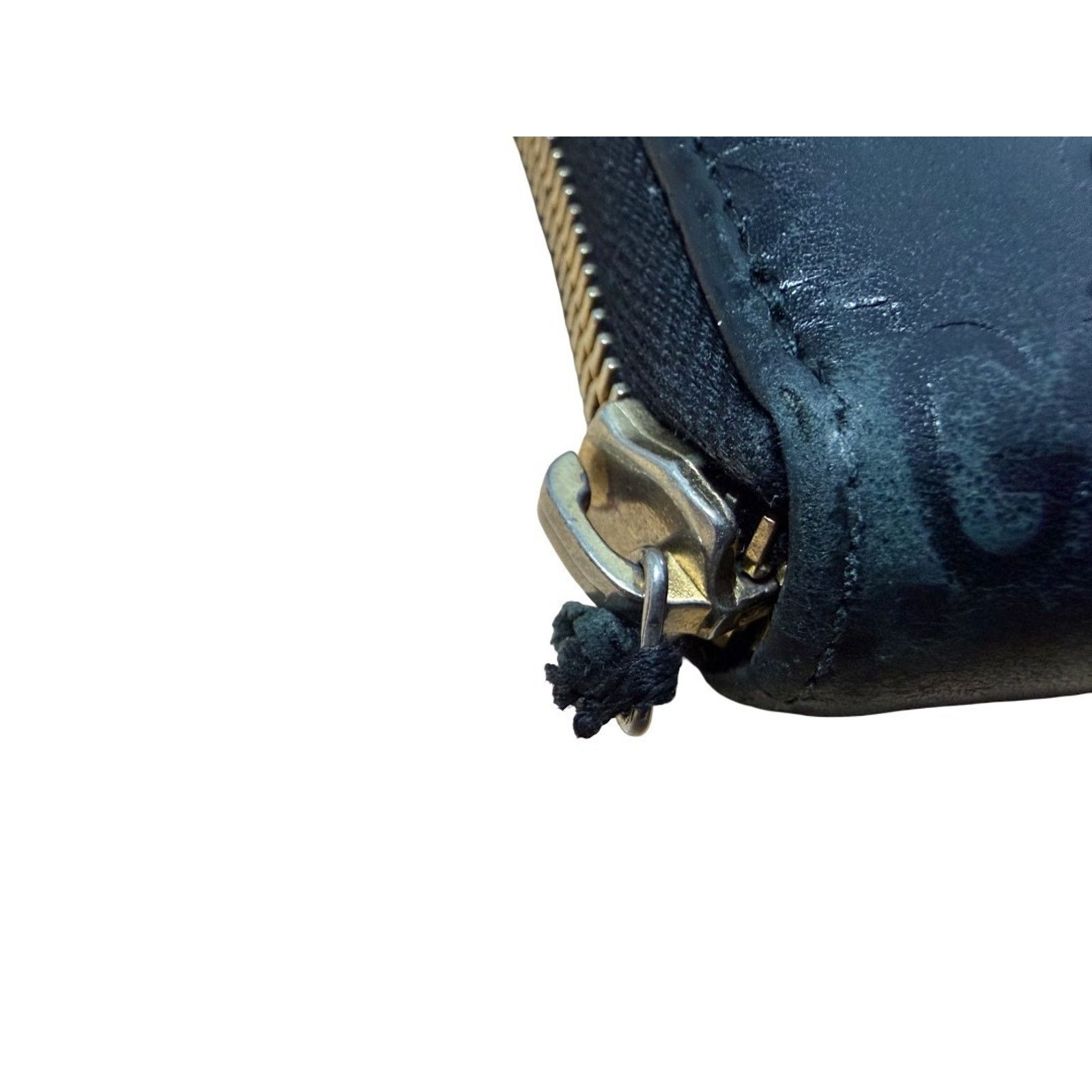 Gucci GUCCI GG Monogram Zippy Wallet Canvas Leather Gold | COA Size ONE SIZE - 5 Thumbnail