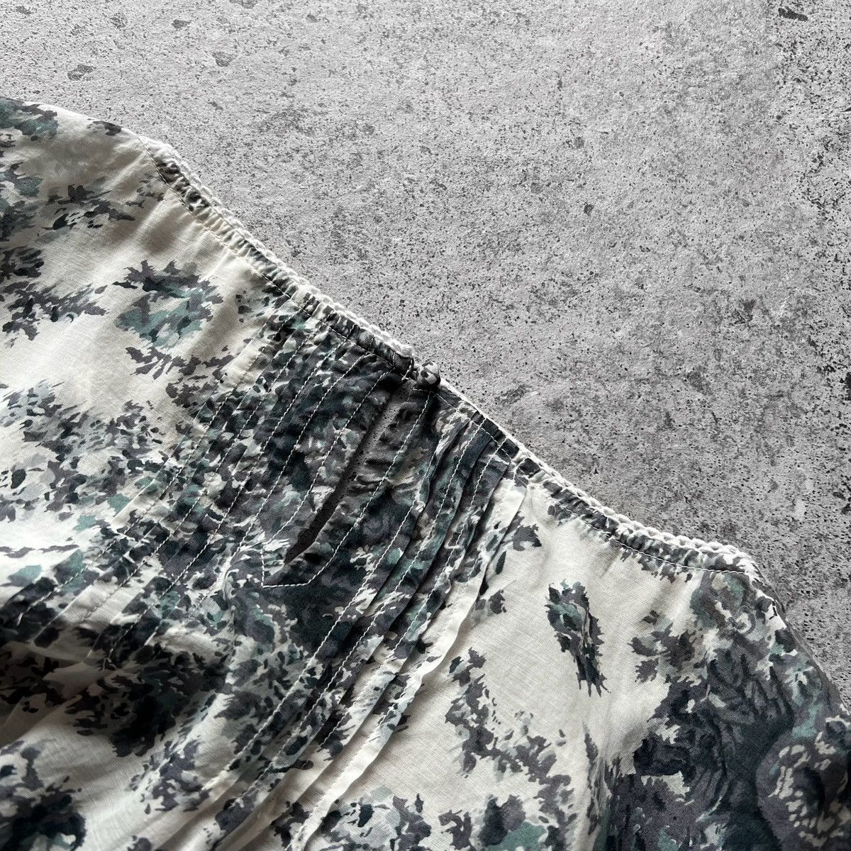 Designer Phase Eight Floral Short Sleeve Top Shirt With Lace Band Size L / US 10 / IT 46 - 4 Thumbnail