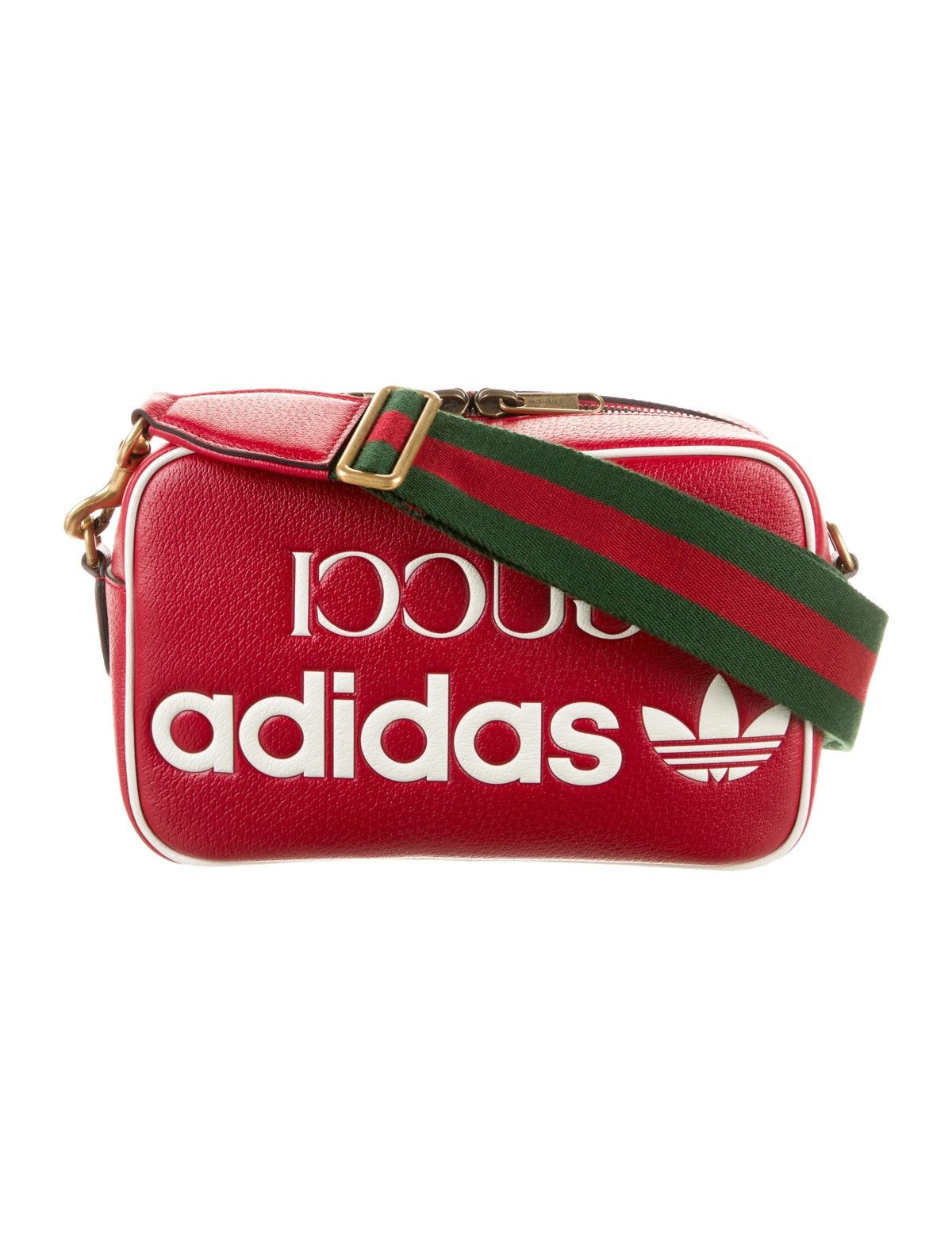 💥LIMITED💥Gucci X Adidas Logo Leather Shoulder Bag