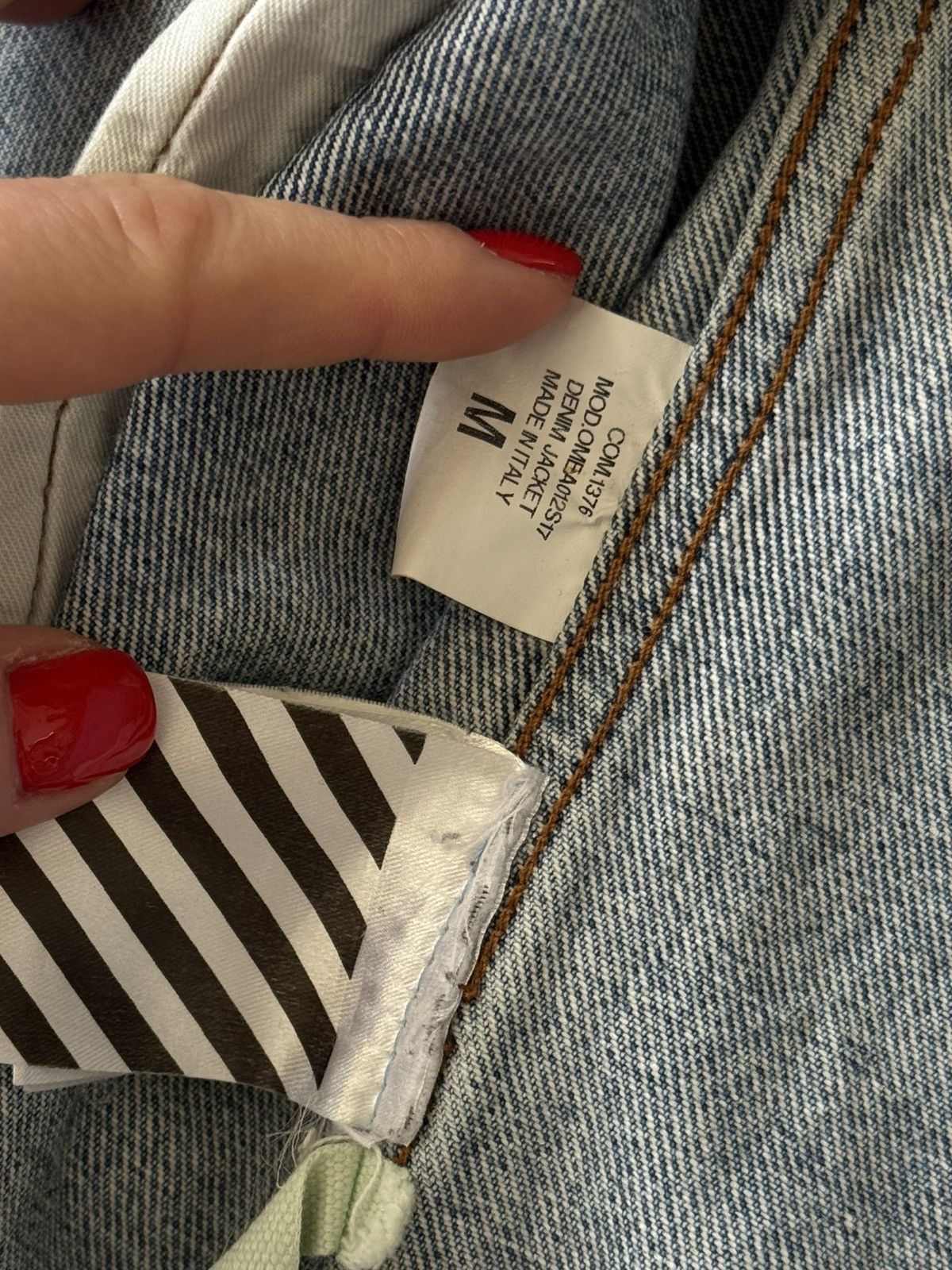 Off-White Off-White spray paint denim jacket Virgil Abloh 2017 Size US M / EU 48-50 / 2 - 4 Thumbnail