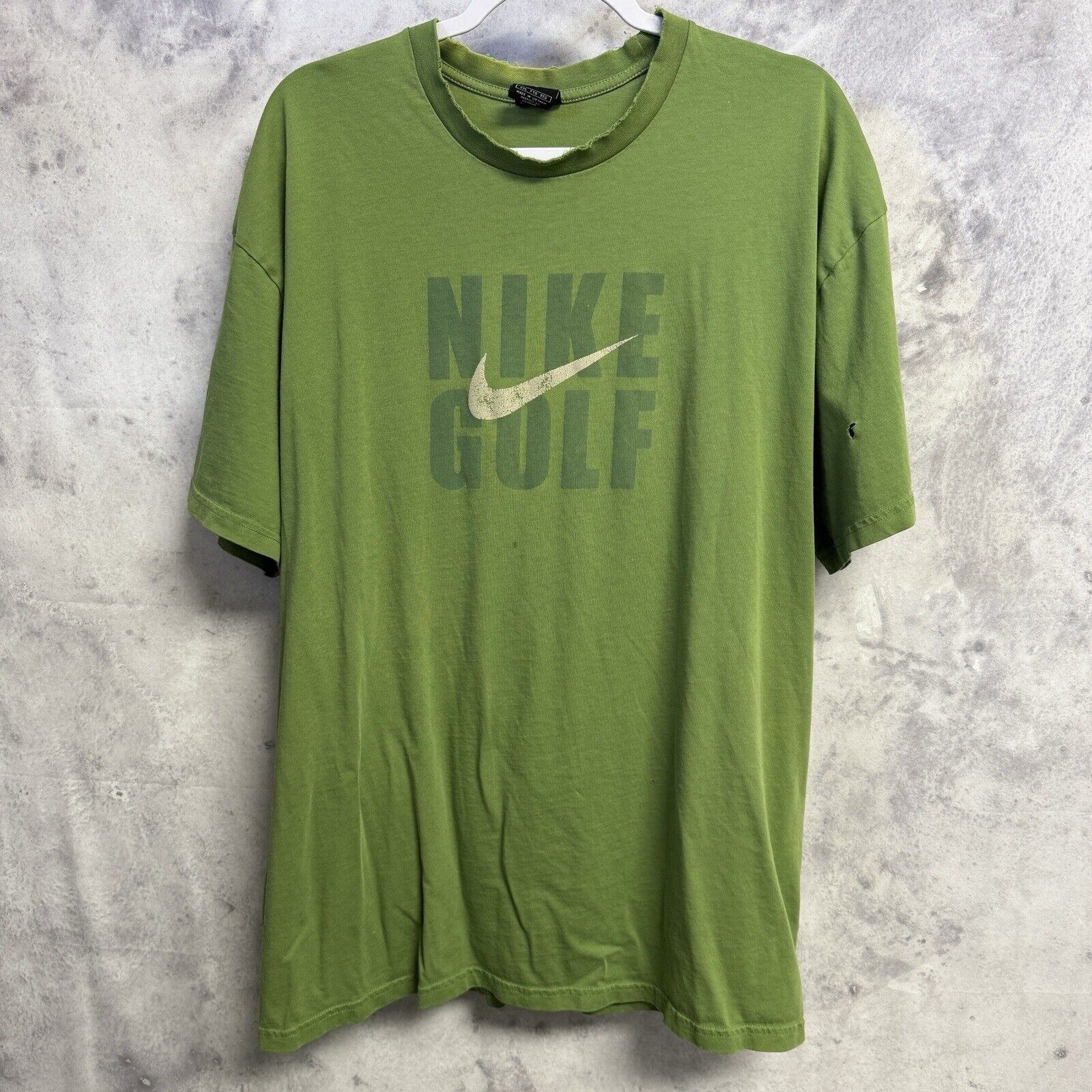 Nike Vintage Nike Golf T Shirt Mens 2XL Green Short Sleeve Sports Size US XXL / EU 58 / 5 - 2 Thumbnail