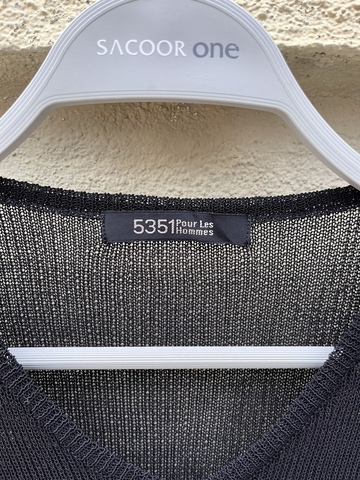 5351 POUR LES HOMMES Black Longsleeve mesh top Size US L / EU 52-54 / 3 - 2 Thumbnail