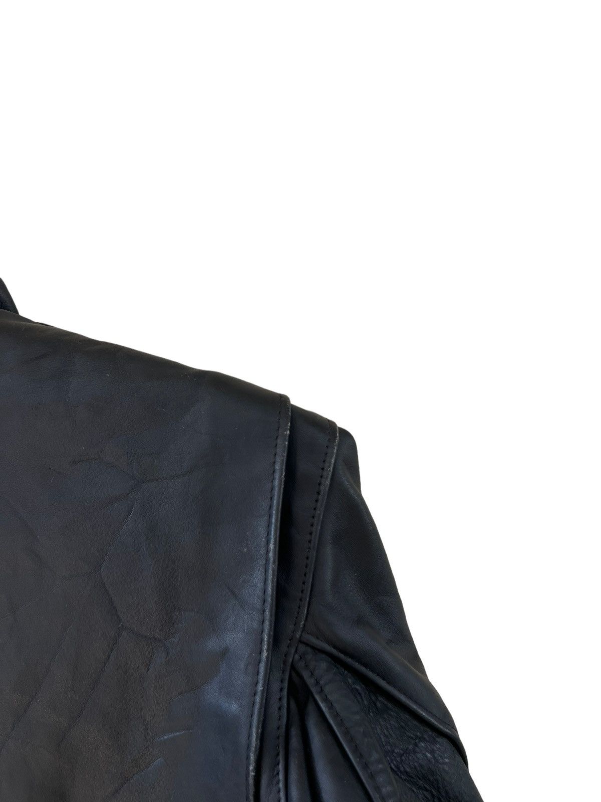 Schott Vintage Schott N.Y.C. Lined Black Leather Cafe Racer Jacket Size US M / EU 48-50 / 2 - 20 Thumbnail
