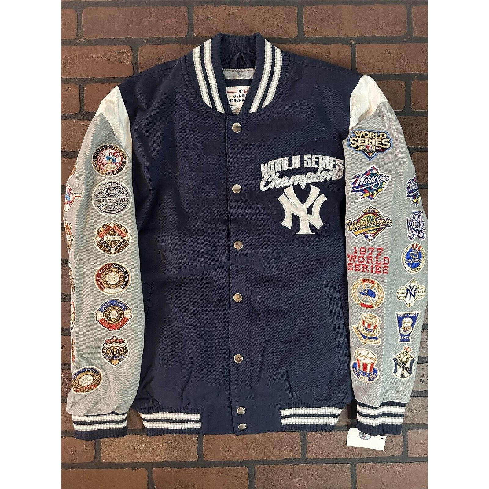 NEW YORK YANKEES G-III 27X World Series Varsity Jacket