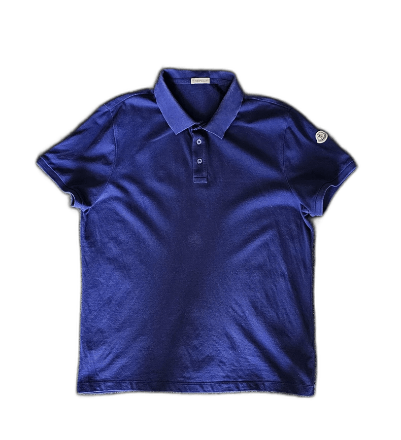 Moncler Moncle Blue Polo Shirt Short Sleeve XL Size US XL / EU 56 / 4 - 1 Thumbnail