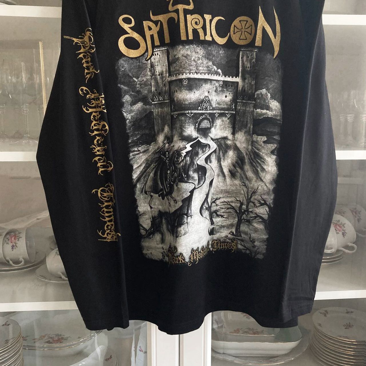 Band Tees Long sleeve Satyricon - Dark Medieval Times - black metal Size US M / EU 48-50 / 2 - 3 Thumbnail