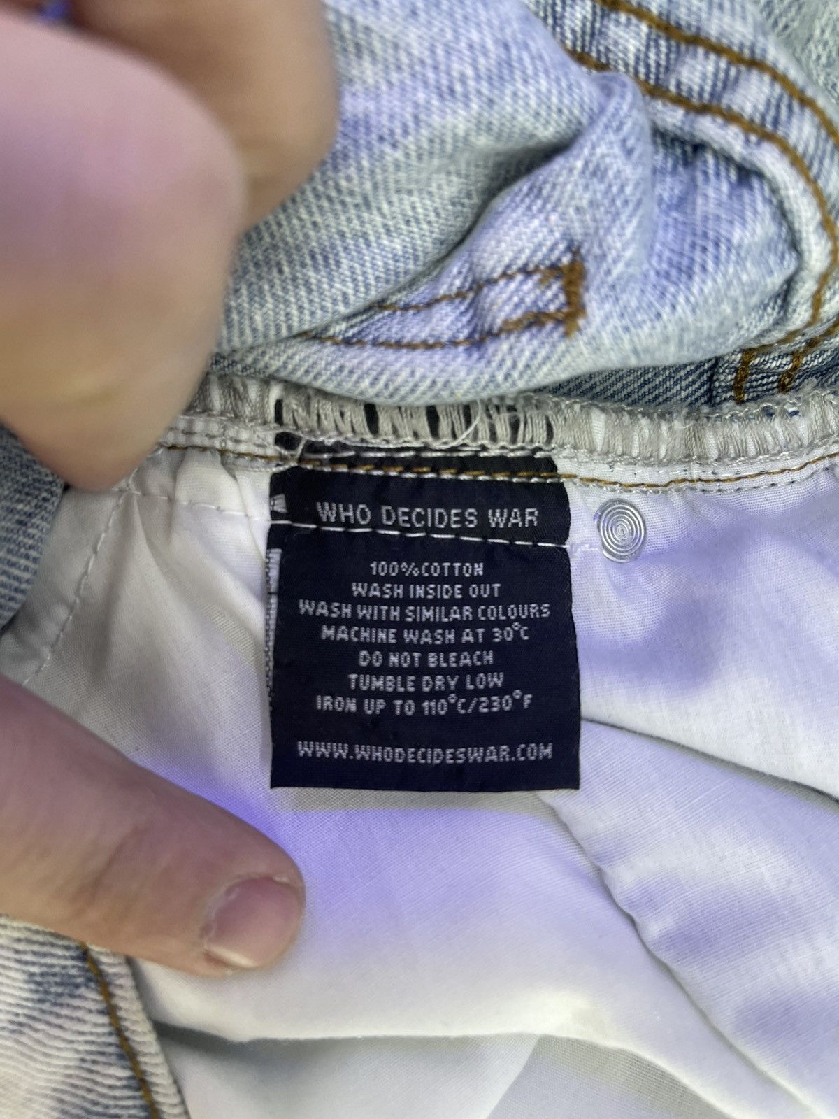 Who Decides War Who decides war denim lace Size US 36 / EU 52 - 4 Thumbnail