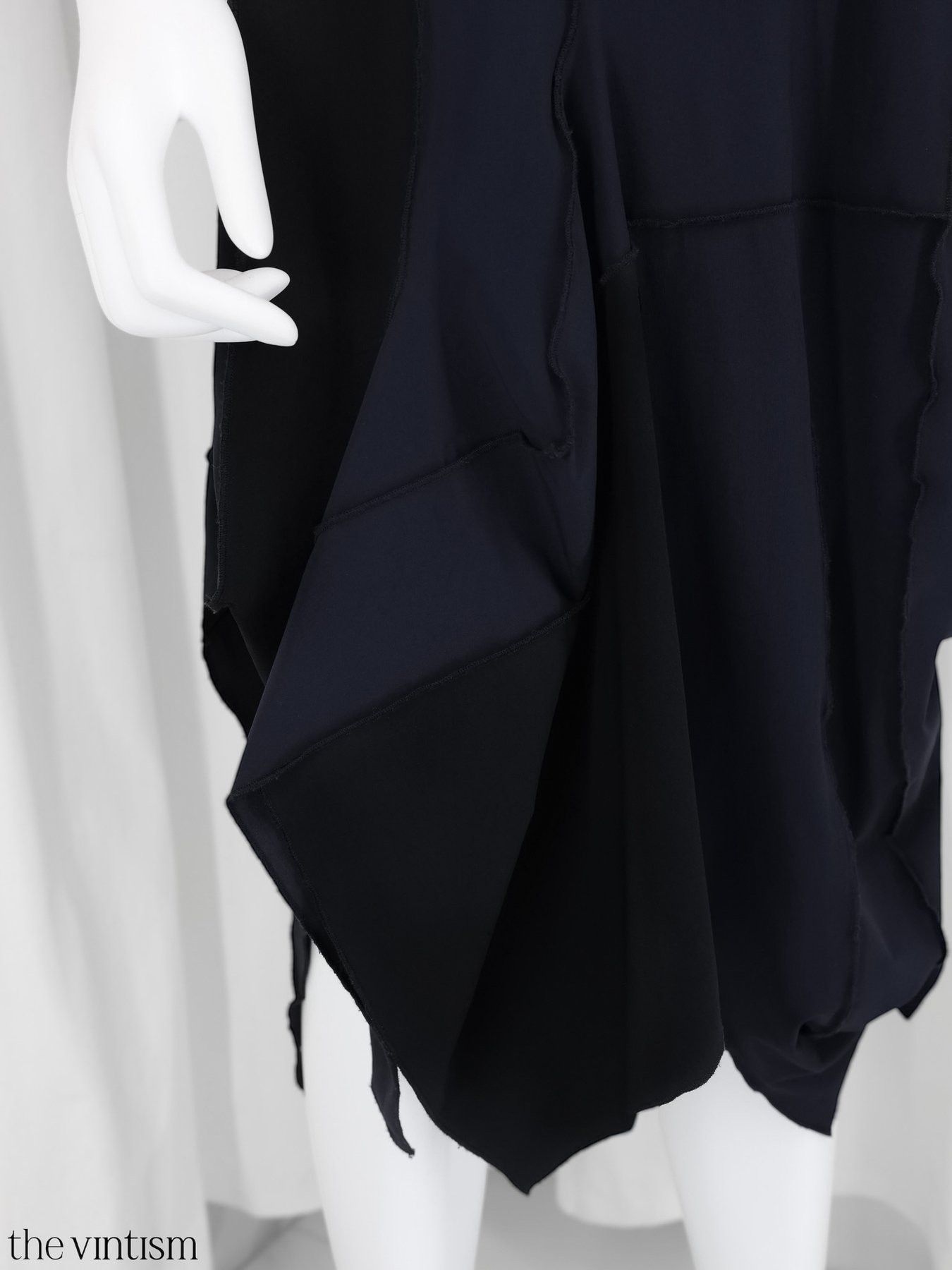Marithe + Francois Girbaud Marithe + Francois Girbaud Archival Navy Stretch Nylon Dress Size S / US 4 / IT 40 - 6 Thumbnail