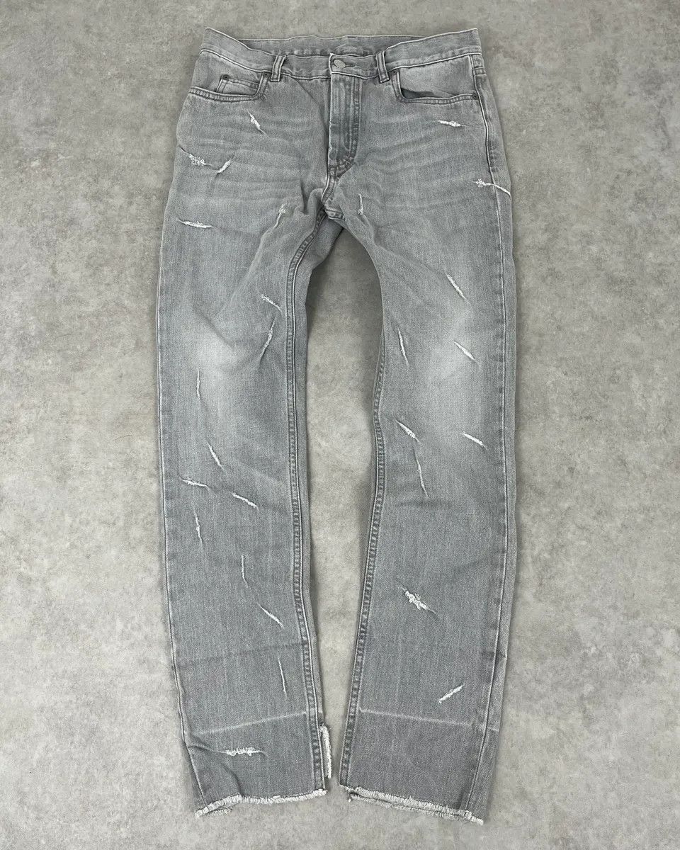Maison Margiela SS2017 Maison Margiela Grey Slim Distressed Denim Jeans Size 25" / US 0 / IT 36 - 1 Thumbnail