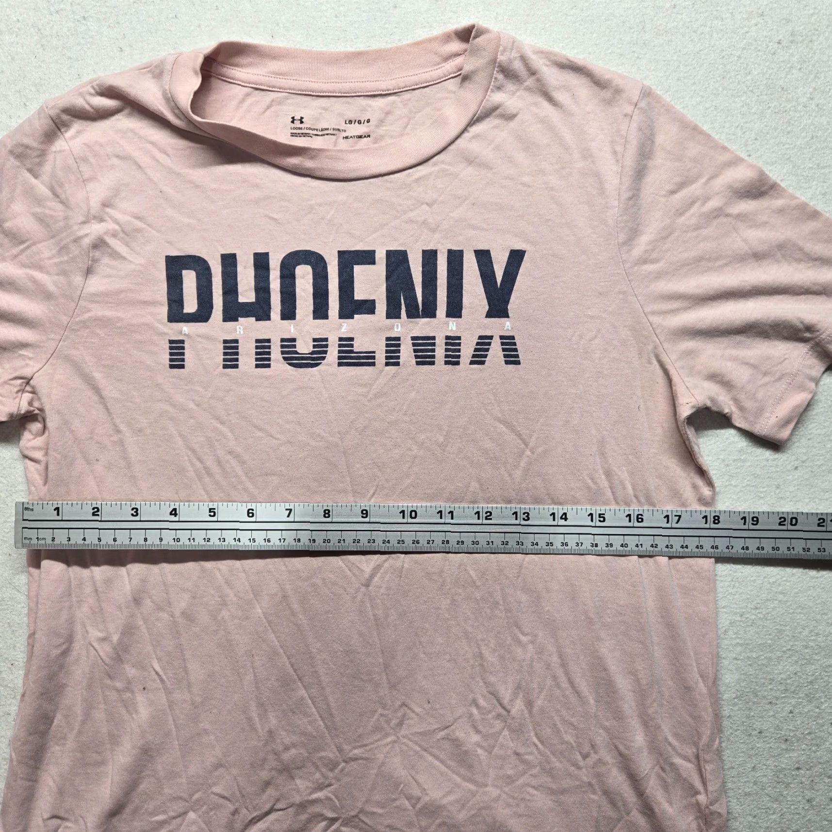 Under Armour Under armour Shirt T-Shirt Adult Womens L Pink Arizona Graphic Short Sleeve Crew Neck Cotton Regular Block Pink Arizona Womens L Size L / US 10 / IT 46 - 4 Thumbnail