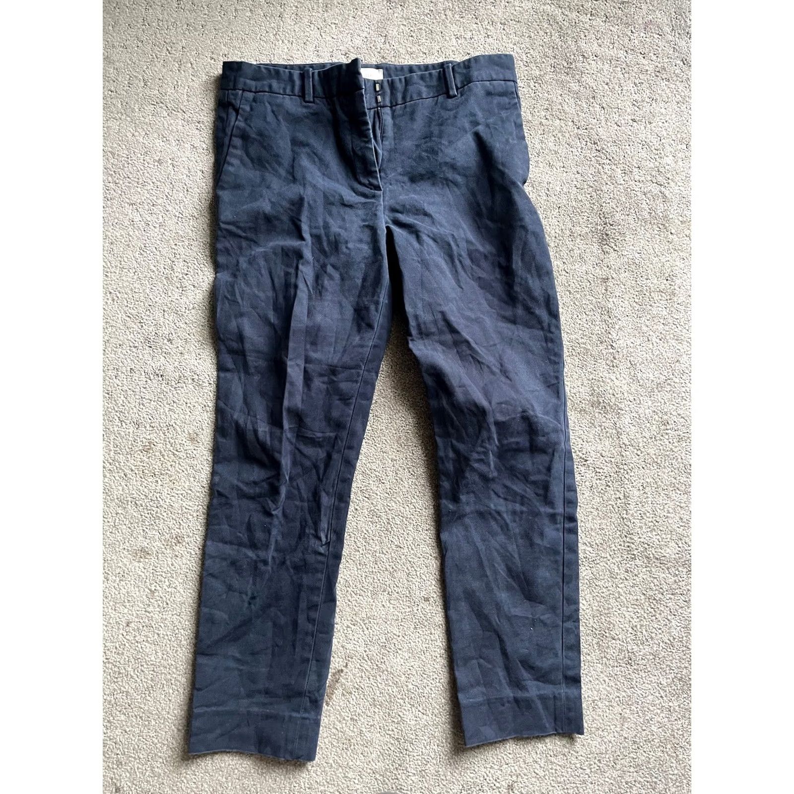 Gap Gap Slim Cropped Stretch PANTS Women 4 Blue Pockets Size 4 Regular Navy Cropped Slim Stretch Size 27" / US 4 / IT 40 - 2 Thumbnail