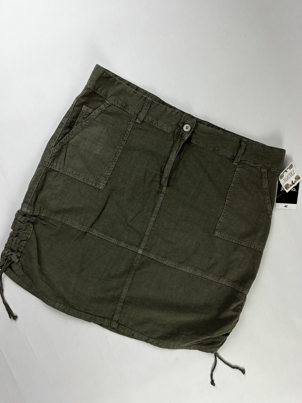 Japanese Brand Janina multipocket khaki skirt New Size 28" / US 6 / IT 42 - 2 Thumbnail