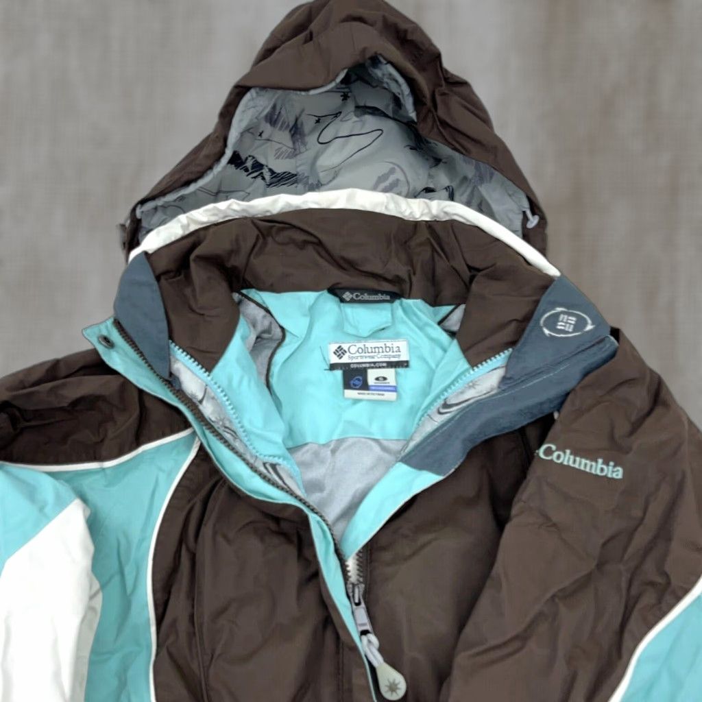 Vintage Columbia Jacket Women Medium Brown Parka Ski Coat Interchange Outer Shell Rain Size M / US 6-8 / IT 42-44 - 1 Thumbnail