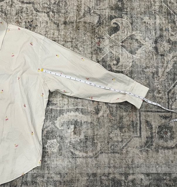 Maison Kitsune Maison Kitsuné Embroidered Oxford Button-Down (L) Size US L / EU 52-54 / 3 - 5 Thumbnail