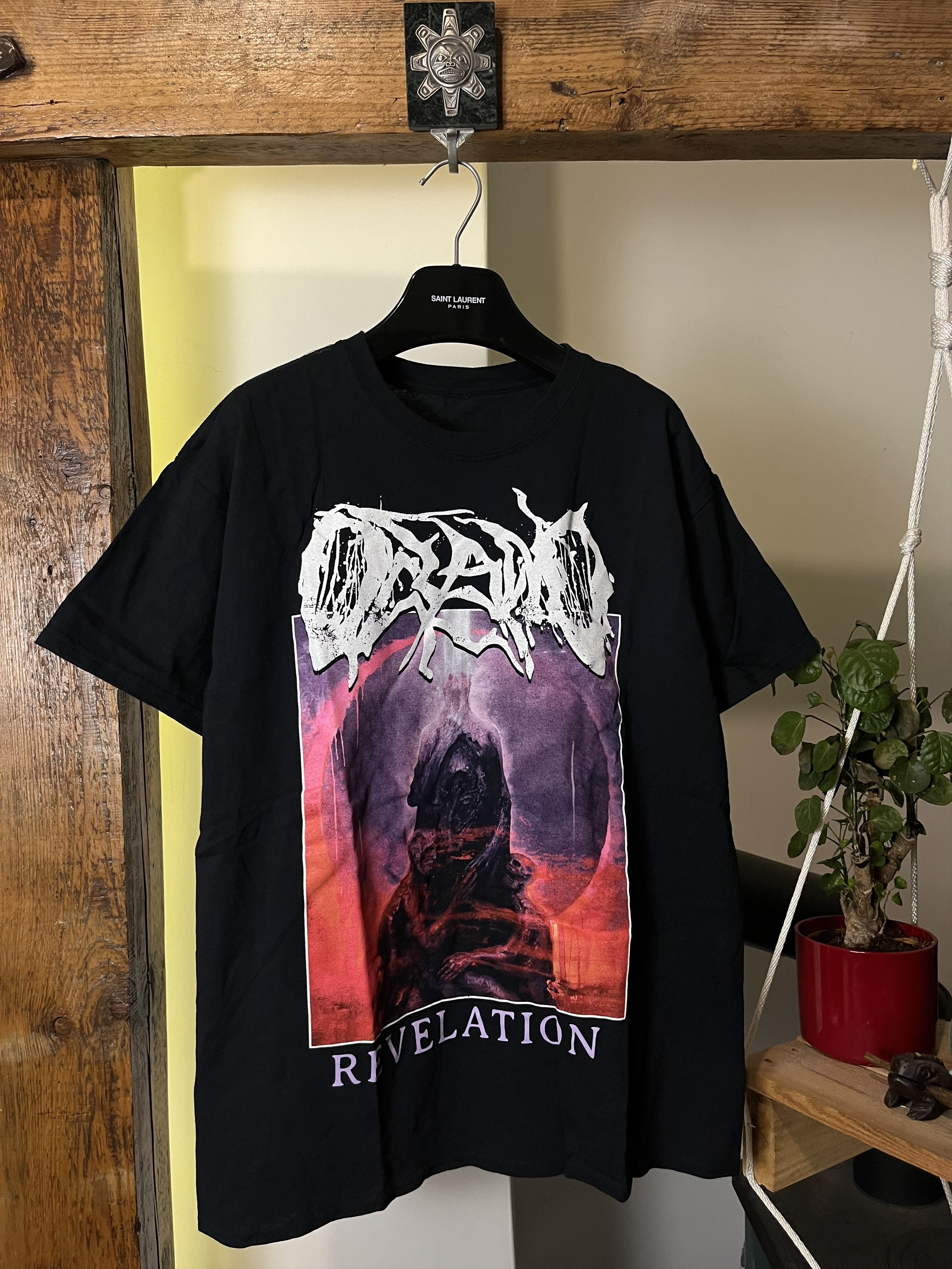 Band Tees × Vintage Oceano Revelation Deathcore Metal Band Black T-shirt Size US L / EU 52-54 / 3 - 1 Thumbnail