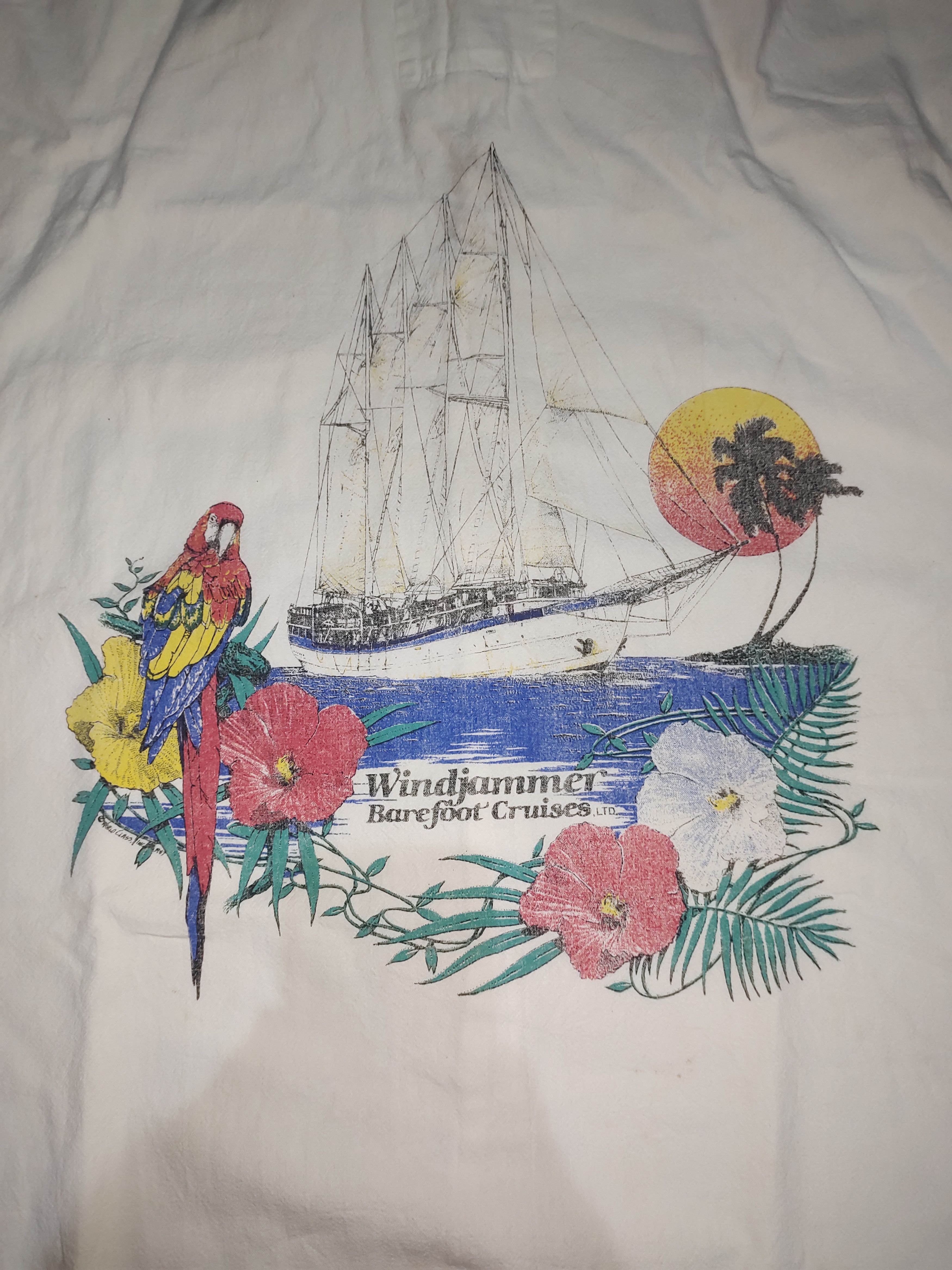 Vintage Vintage 1980 Windjammer Barefoot Cruise Button Up Shirt Size US L / EU 52-54 / 3 - 3 Thumbnail