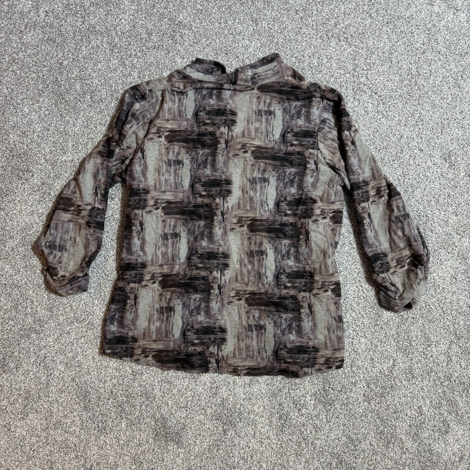 Other Parsley & Sage Top L Abstract Artsy Boho Witchy Button Up Size L / US 10 / IT 46 - 8 Thumbnail