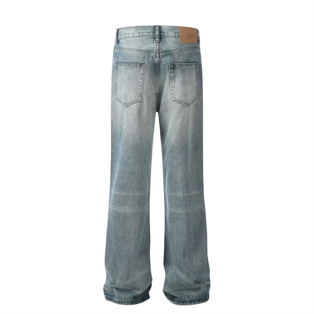 Japanese Brand × Vintage American men's washed straight loose flared jeans Size US 32 / EU 48 - 3 Thumbnail