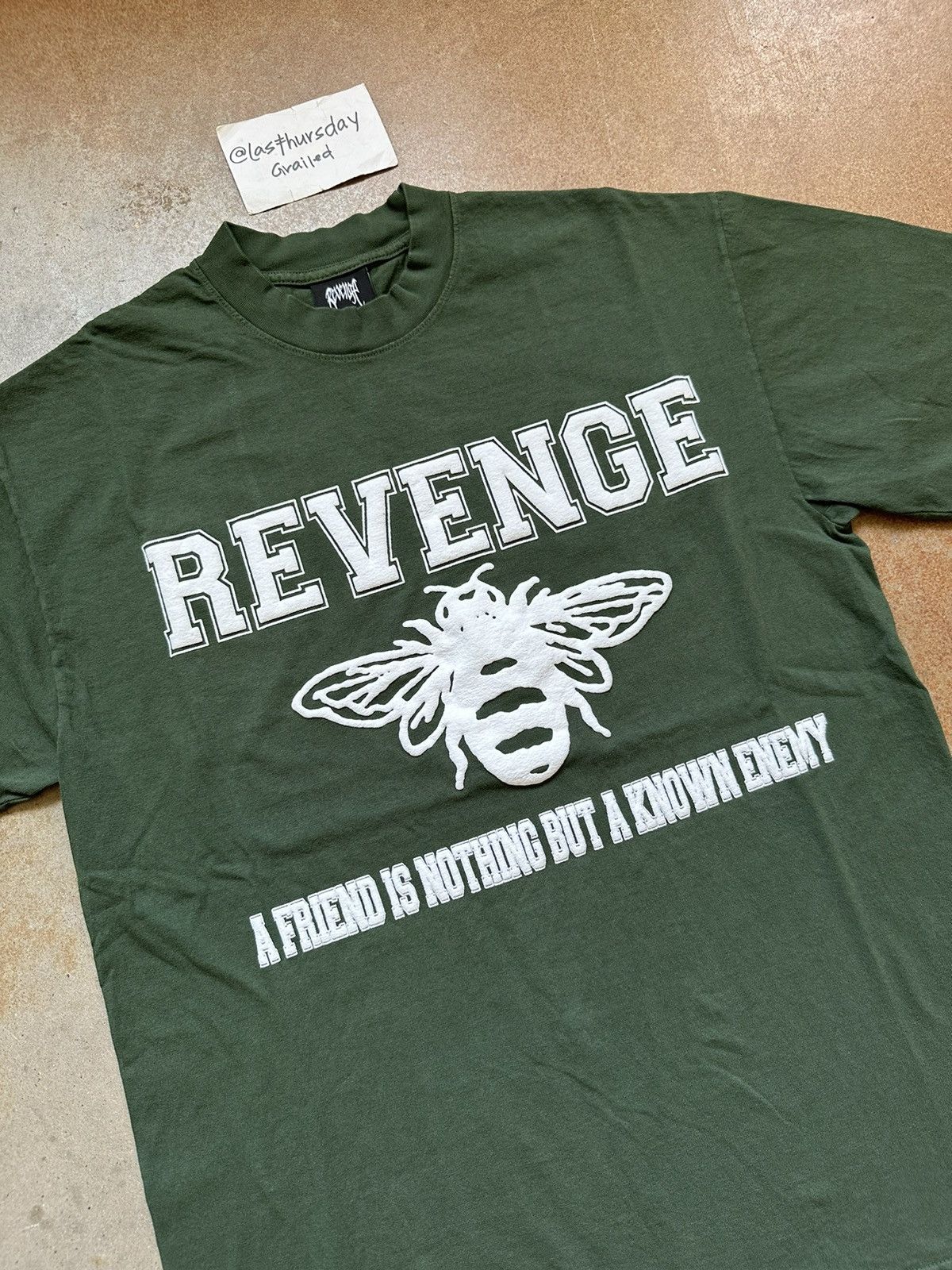 Image of Revenge Friend Tee Ivy Green Xl, Men's