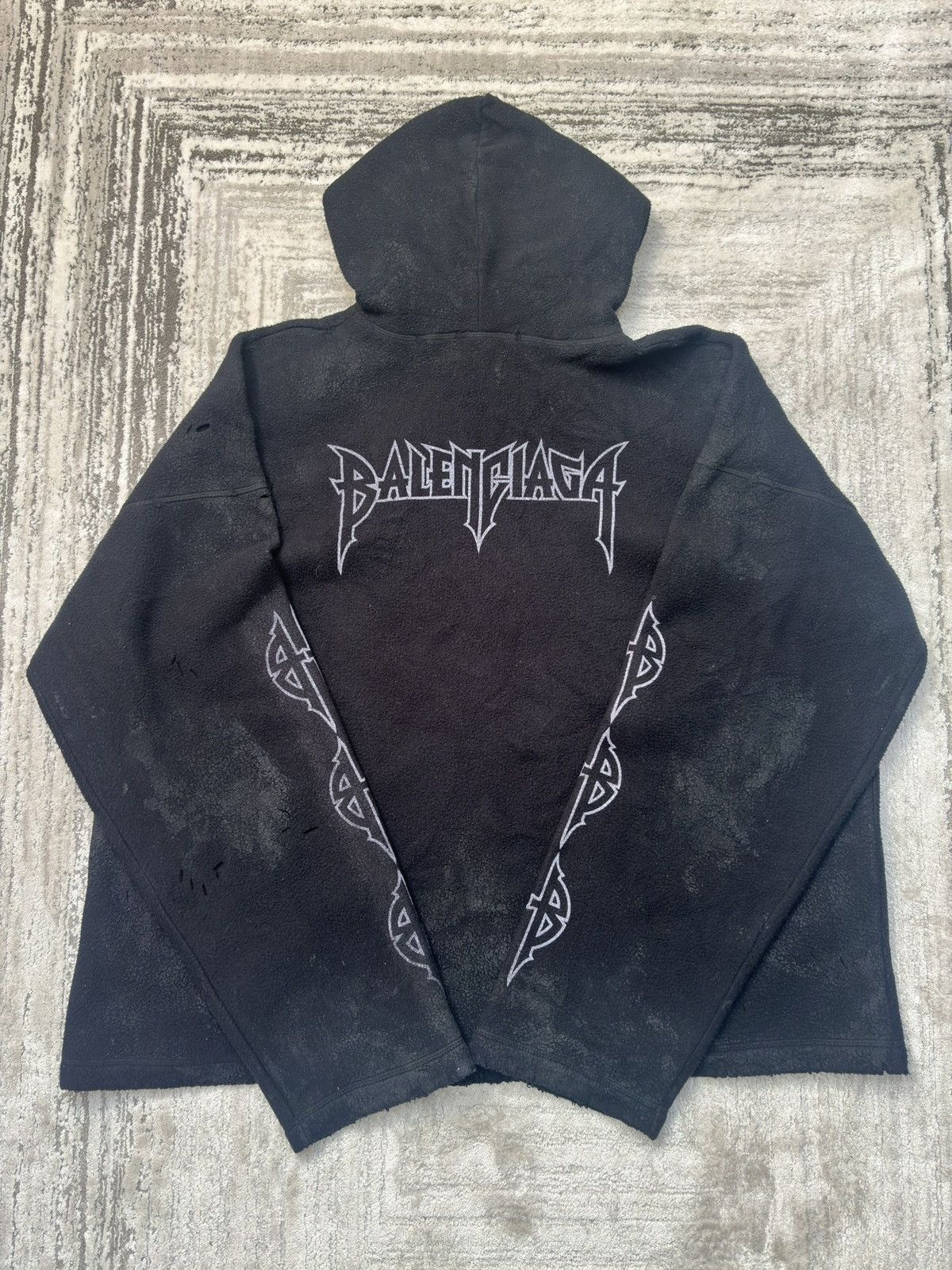 Balenciaga Balenciaga Paris Fleece Size US S / EU 44-46 / 1 - 2 Thumbnail