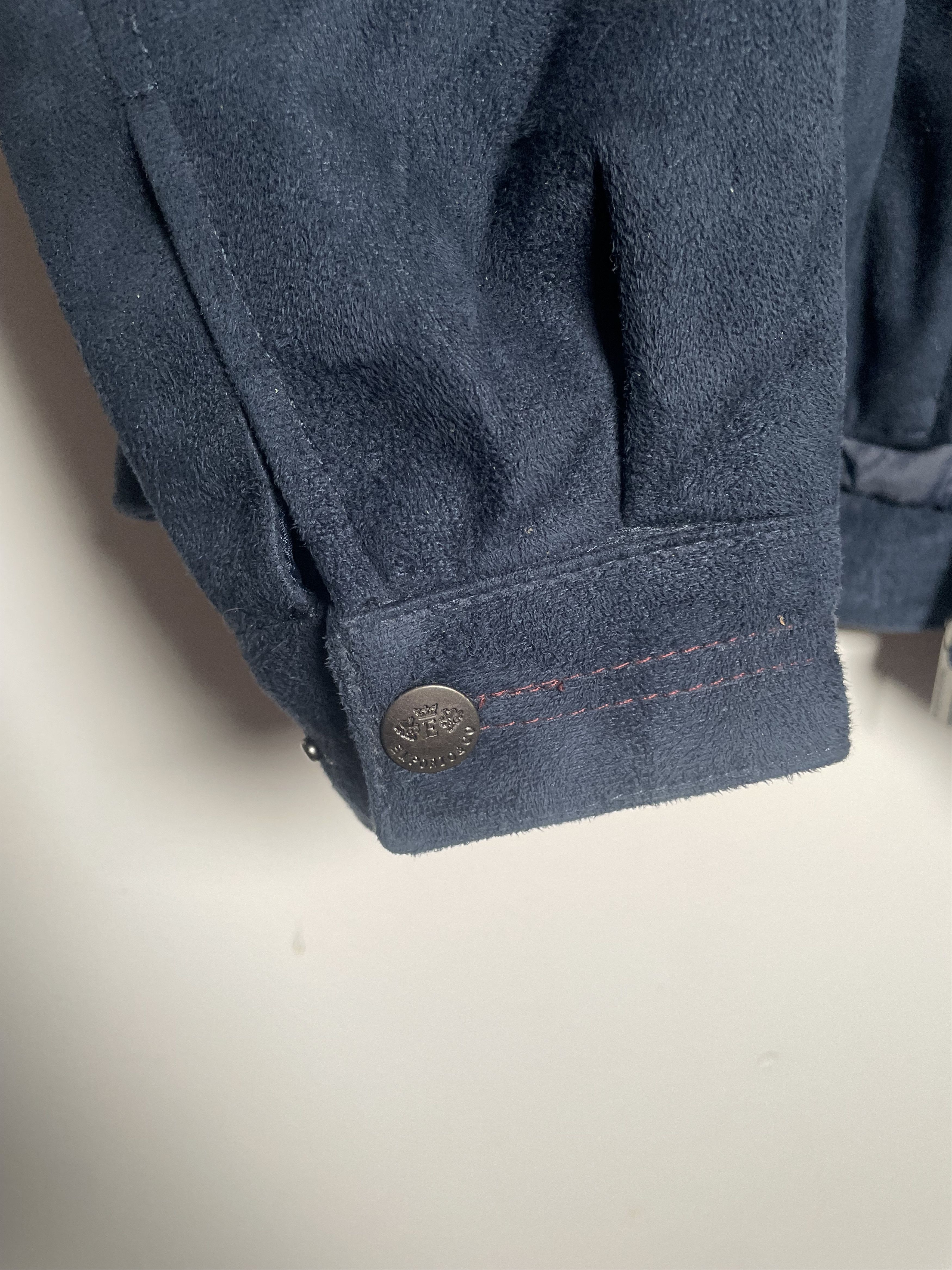 Other Emporio & Co. Italian Navy Microsuede Jacket - XL Size US XL / EU 56 / 4 - 8 Thumbnail