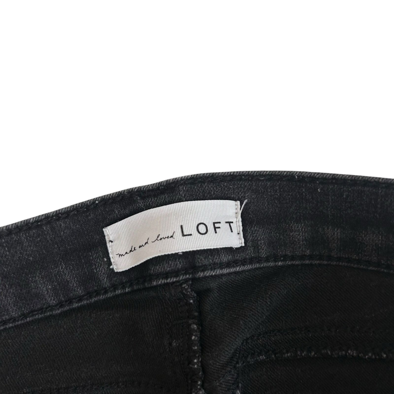 Loft Loft Black Modern Skinny Jeans Sz 26 Size 26" / US 2 / IT 38 - 2 Thumbnail