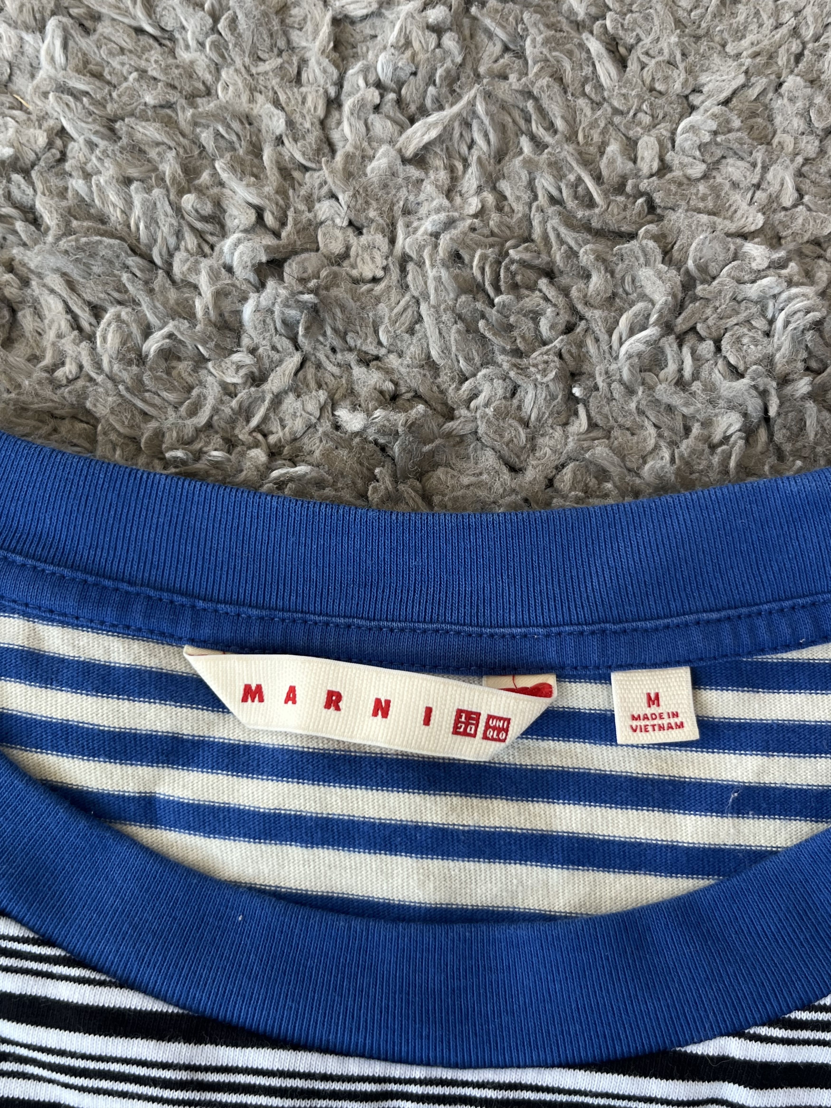 Marni MARNI x H&M Striped T-shirt Relaxed Fit White Color size M Size US M / EU 48-50 / 2 - 8 Thumbnail