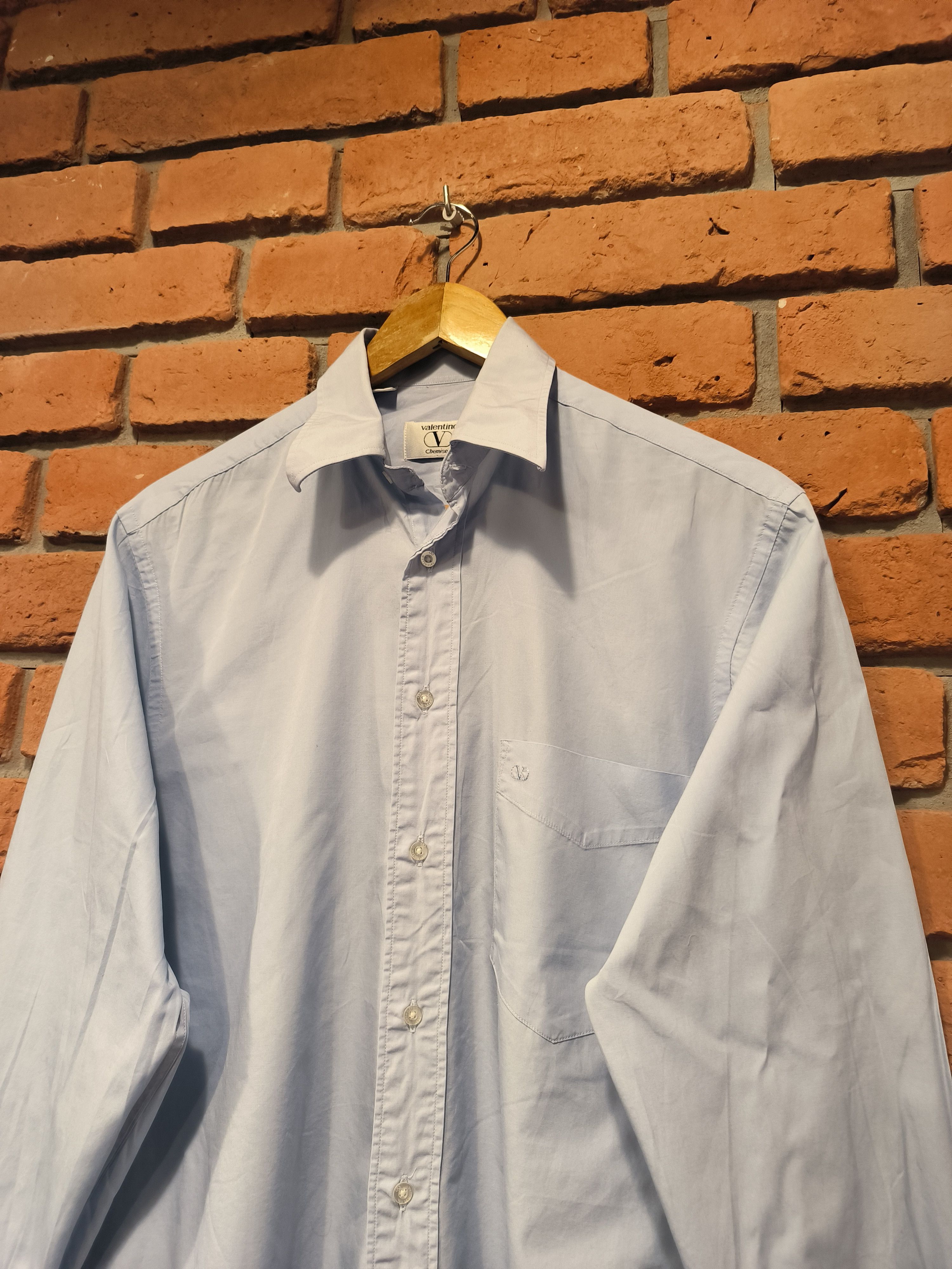 Valentino Valentino Shirt Button-up Long Sleeve Logo Formal Size US M / EU 48-50 / 2 - 2 Thumbnail