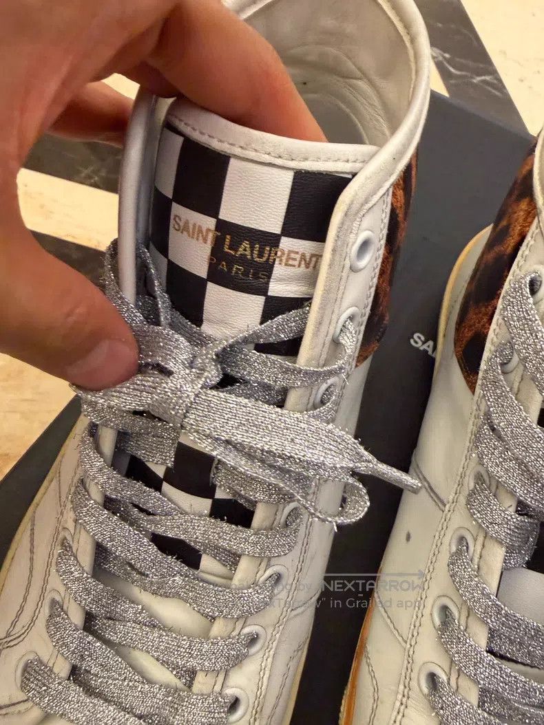 Saint Laurent Paris Saint Laurent Paris Distressed Leopard Print High Tops Size US 9 / EU 42 - 3 Thumbnail