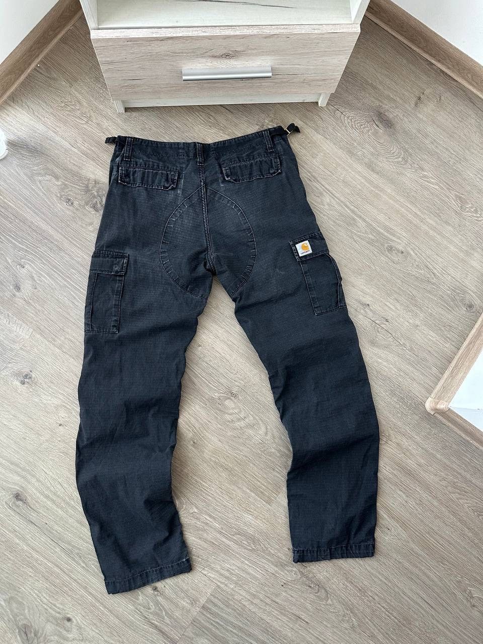 Carhartt × Carhartt Wip × Vintage Vintage Carhartt Cargo Black Pants Size US 30 / EU 46 - 5 Thumbnail