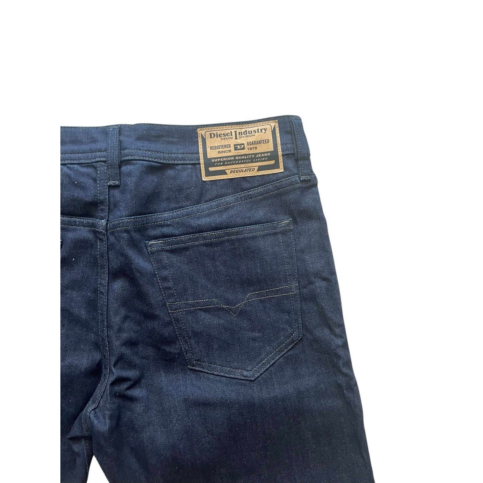 Diesel Diesel Mens Buster Tapered Jeans RB060 Dark Blue Size 34/32 Size US 34 / EU 50 - 6 Thumbnail