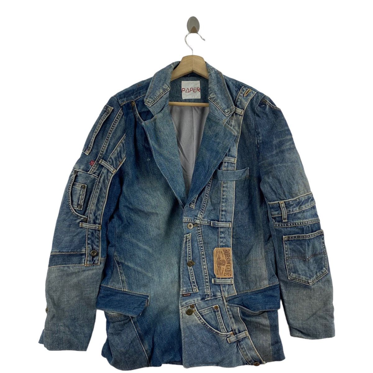 Vintage Vintage 90s BOBSON LADY'S Japanese Brand Punk Style Denim Size US M / EU 48-50 / 2 - 1 Thumbnail