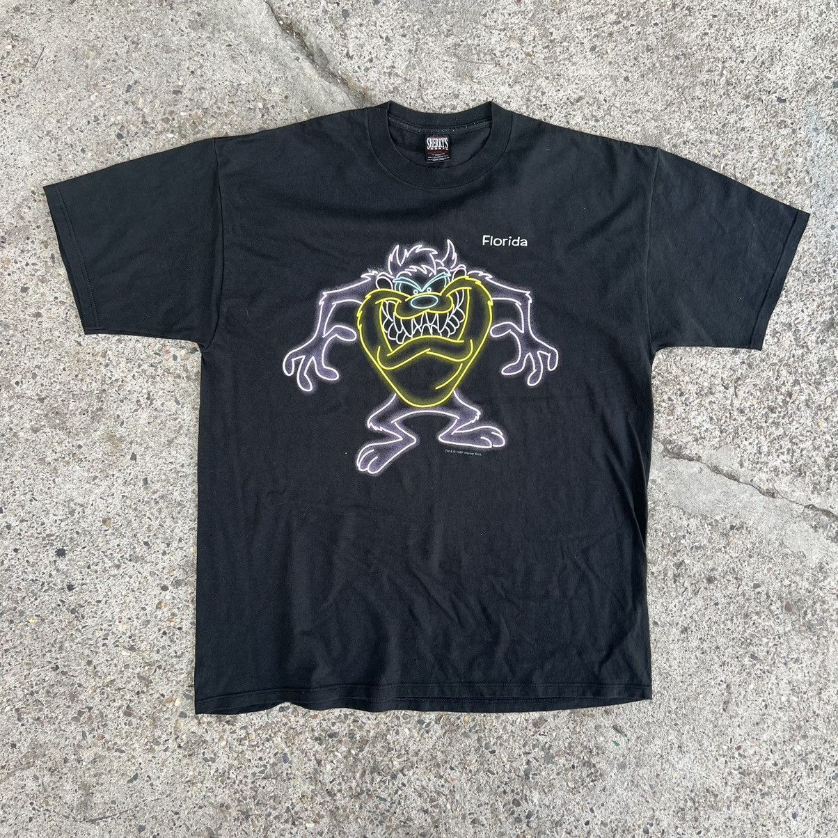 Cartoon Network × Vintage Vintage 1997 Taz Tazmanian Devil Warner Bros Changes T-shirt Size US XL / EU 56 / 4 - 1 Thumbnail