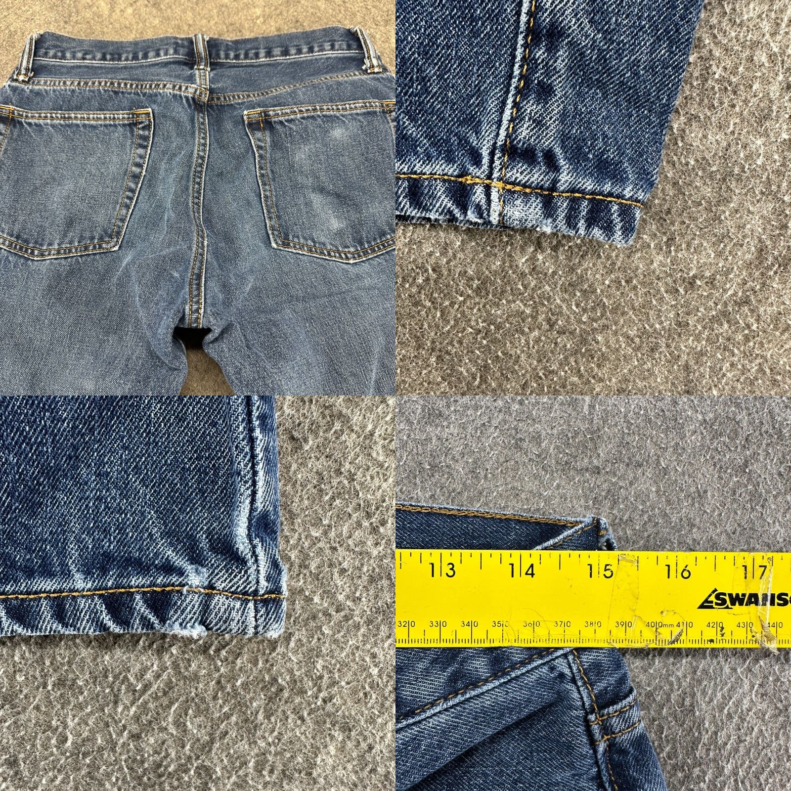 Gap Gap Jeans 30x32 Blue Straight Leg Regular Fit Medium Wash Denim Men's Jeans 90s Style Straight Comfort Pockets Stretch Regular Inseam 32" Size US 30 / EU 46 - 8 Thumbnail
