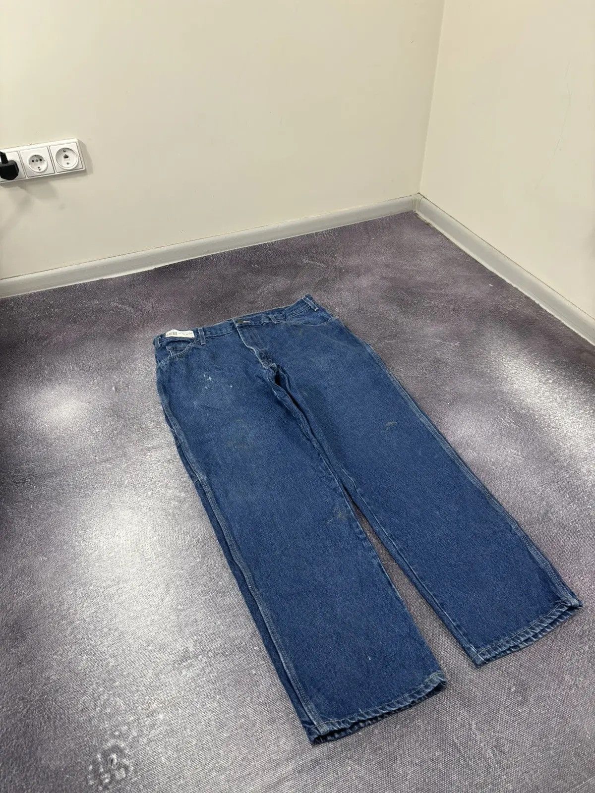 Dickies × Vintage Vintage Dickies American Blue Denim Work Hype Baggy Jeans Size US 36 / EU 52 - 8 Thumbnail
