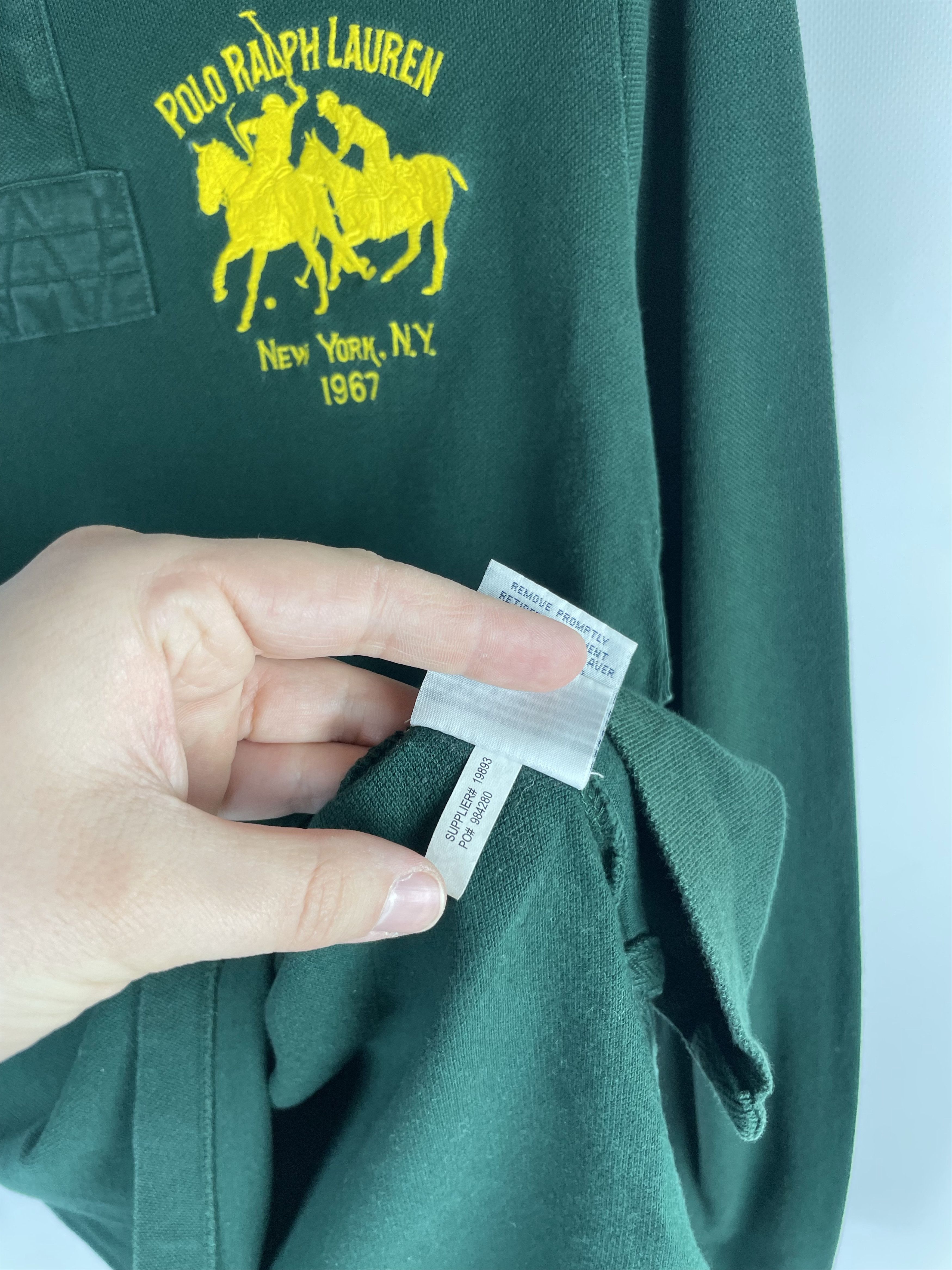 Polo Ralph Lauren Vintage 90s Polo Ralph Lauren Rugby Long Sleeve Shirt Size US M / EU 48-50 / 2 - 9 Thumbnail