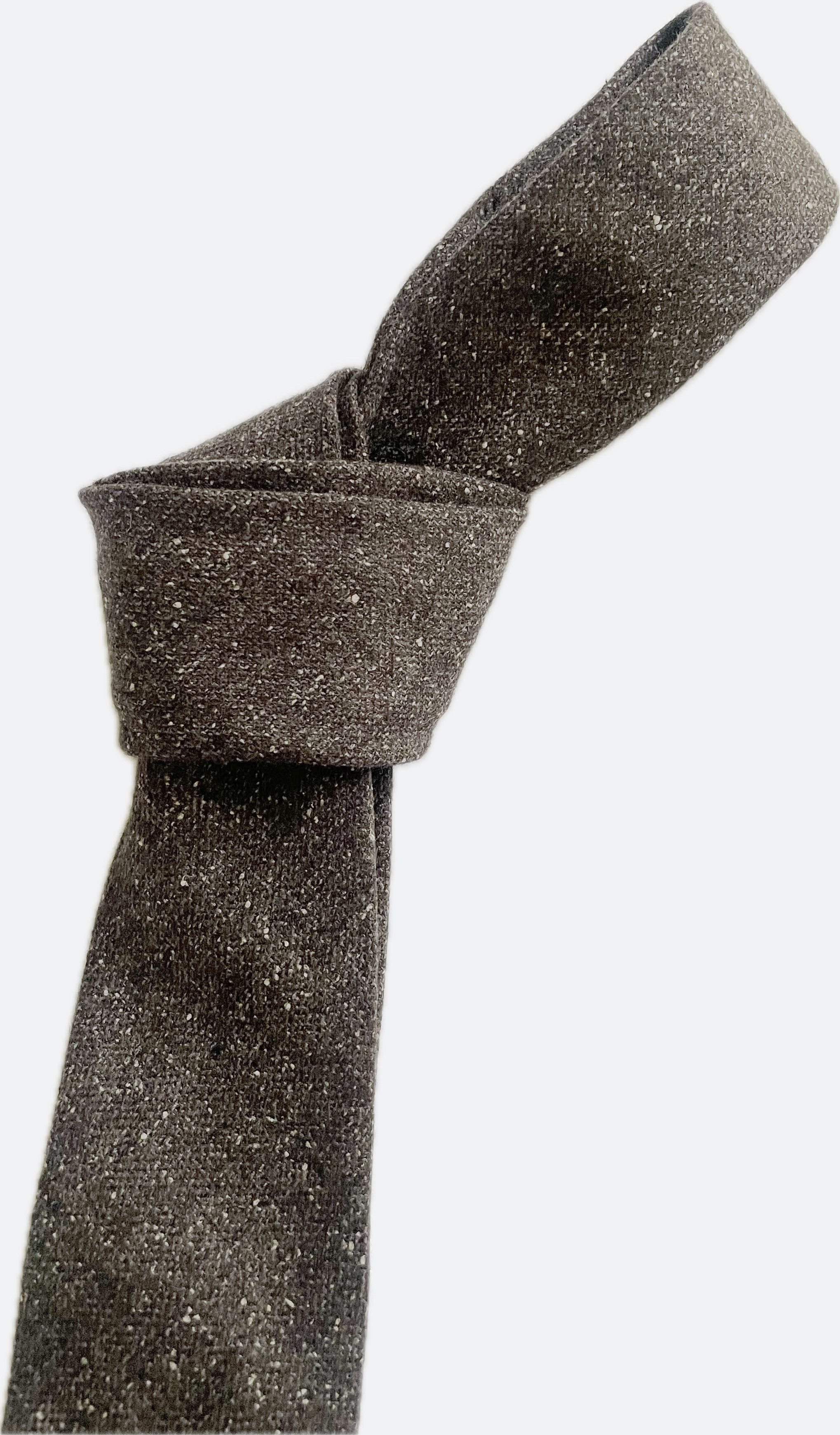 Other Handmade 7-Fold Tie – Brown Donegal Wool (2.25") Size ONE SIZE - 2 Thumbnail