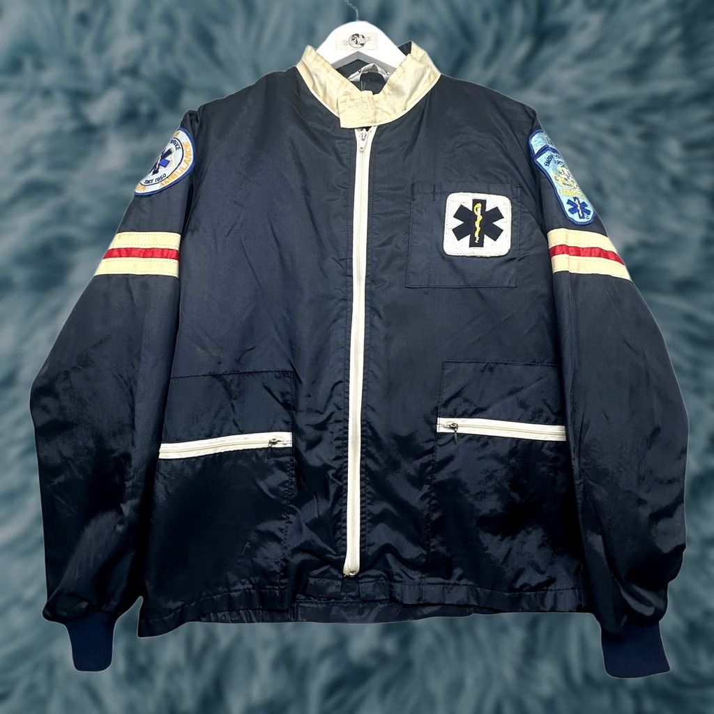 Vintage VINTAGE DynaMed EMT Jacket Mens S Navy Full Zip Lined Removable Patches 70s Size US S / EU 44-46 / 1 - 1 Thumbnail
