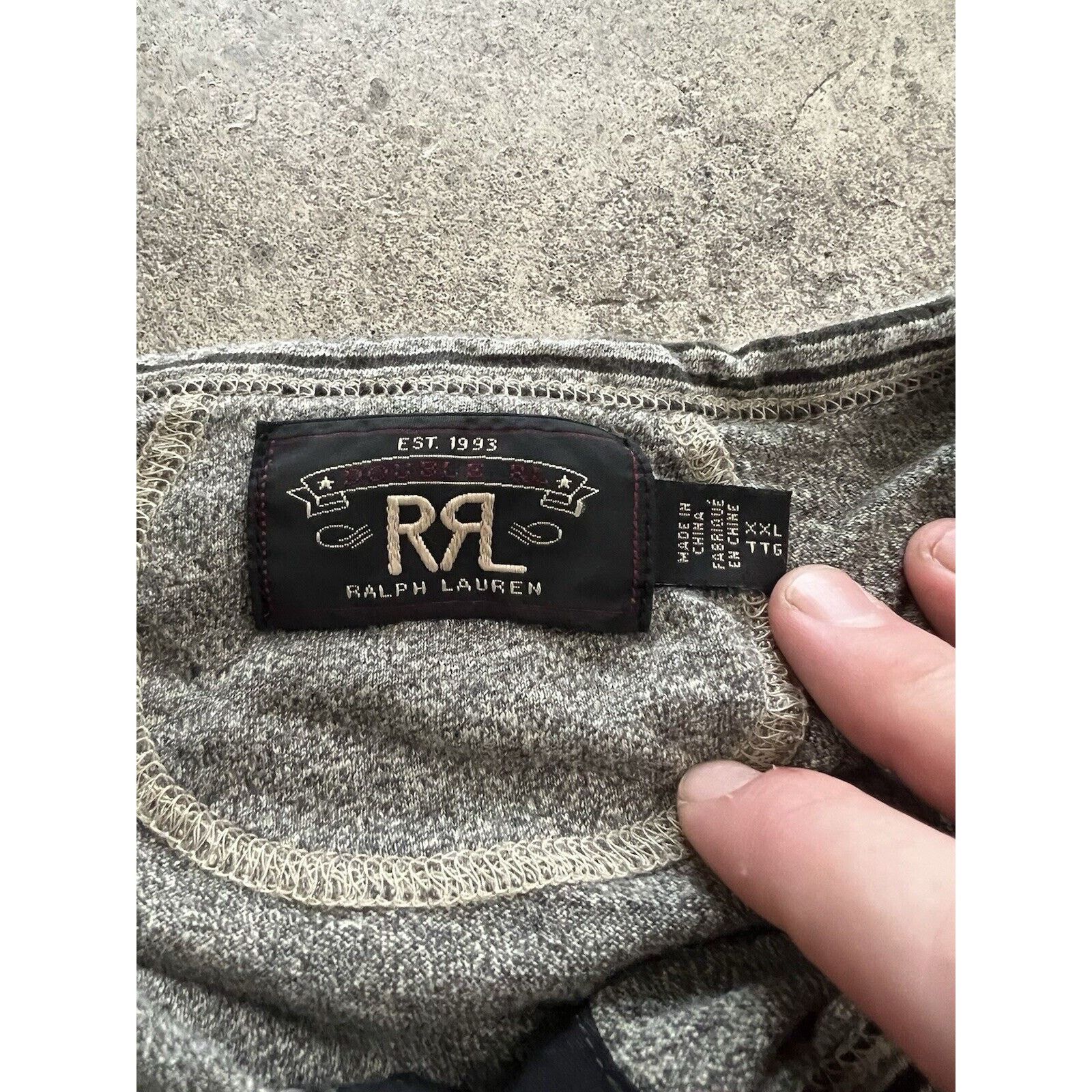 RRL Ralph Lauren RRL Ralph Lauren Double RL Shirt Mens XXL Gray Long Sleeve Size US XXL / EU 58 / 5 - 4 Thumbnail