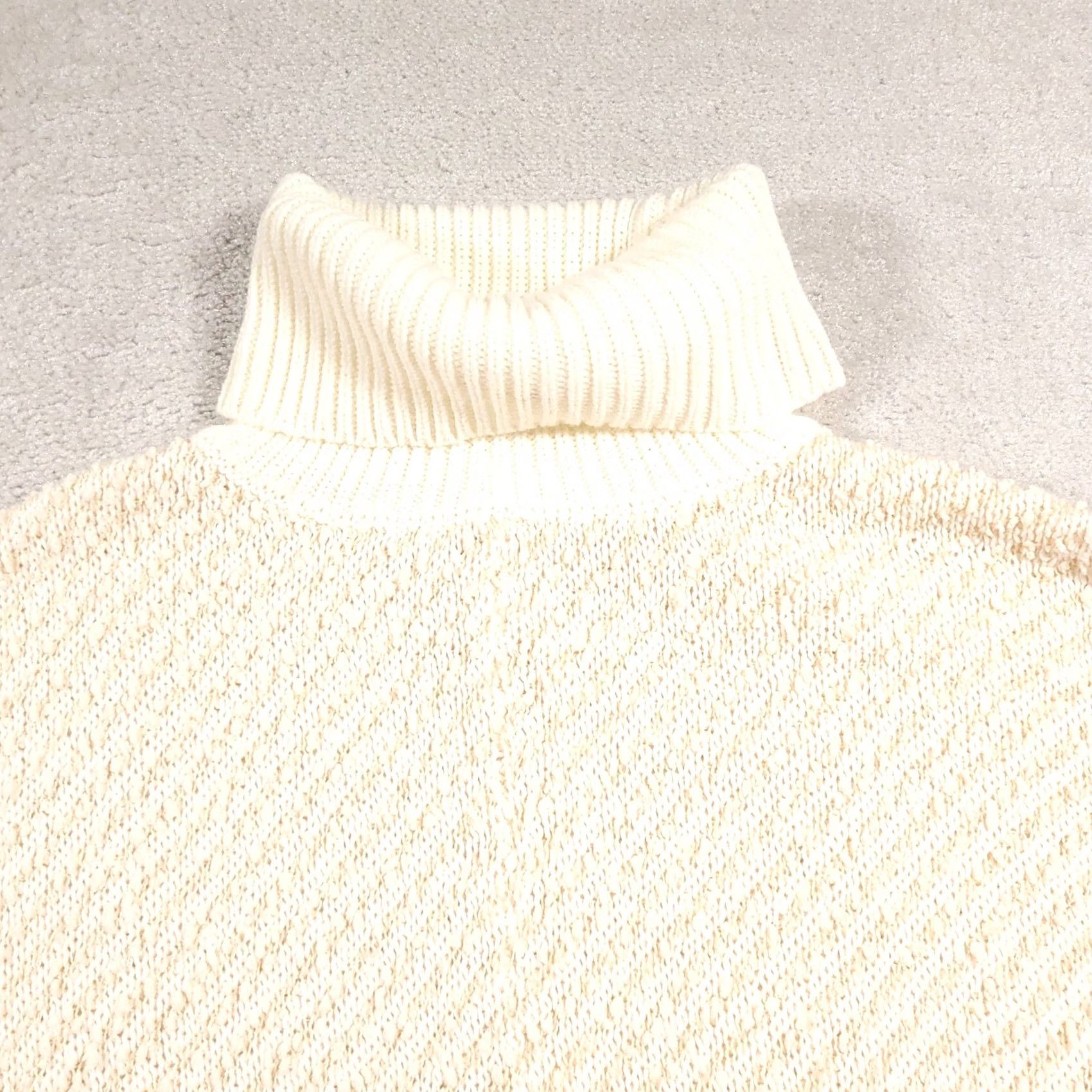 Madison Moon & Madison Sweater Womens Small Turtleneck Pullover Soft Knit Ivory Cozy Modern Oversized Dolman Sleeve N/A Size S / US 4 / IT 40 - 3 Thumbnail