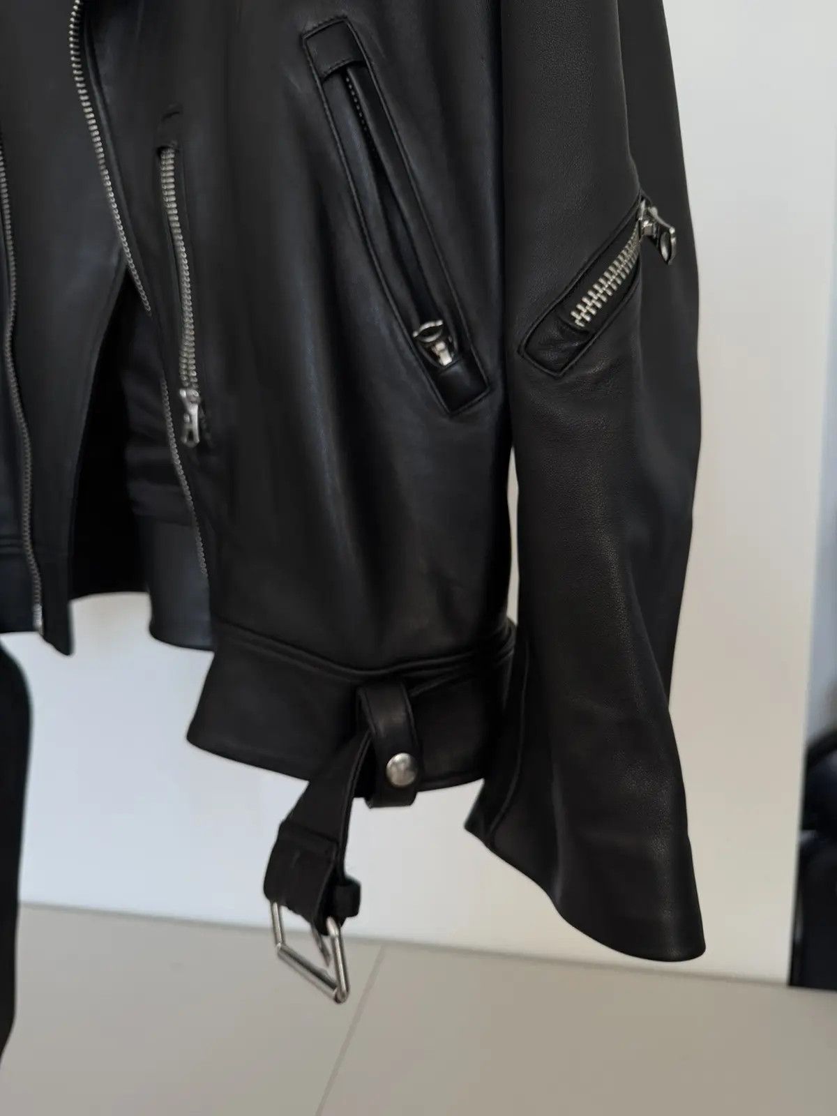 Acne Studios Acne Studios Leather Biker Jacket Mens Size US L / EU 52-54 / 3 - 4 Thumbnail