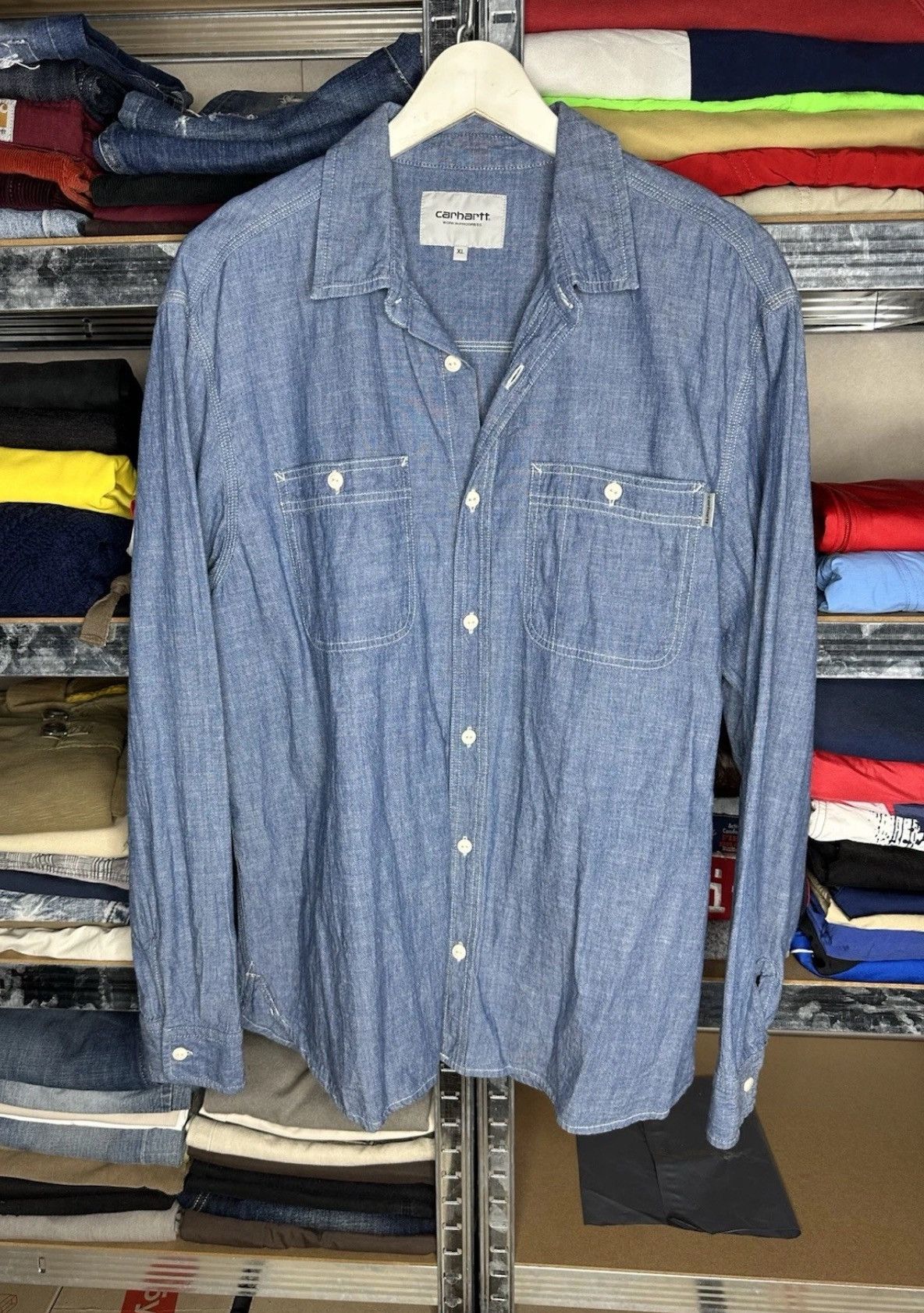 Carhartt Carhartt La Manufacture Jeans Denim Shirt Size US XL / EU 56 / 4 - 1 Thumbnail
