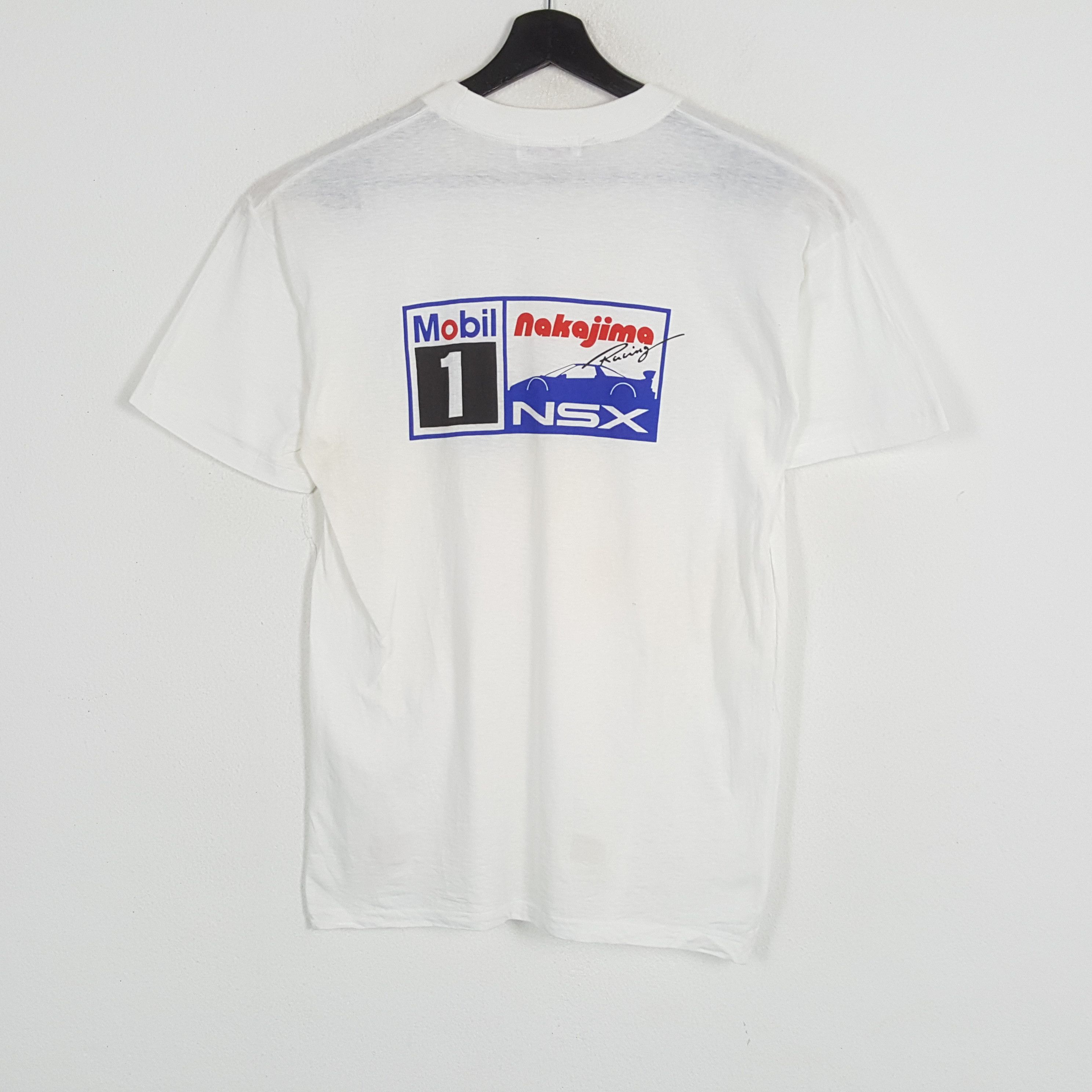 Japanese Brand × Vintage MOBIL 1 NAKAJIMA RACING NSX Motorsports Style Tshirt Size US M / EU 48-50 / 2 - 1 Thumbnail