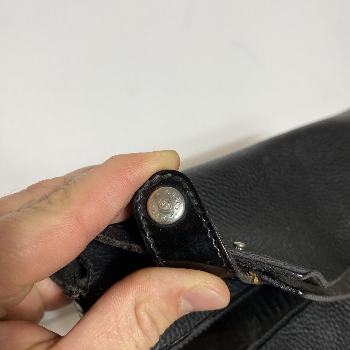 Gucci Vintage bag Gucci Leather Black Size ONE SIZE - 8 Thumbnail