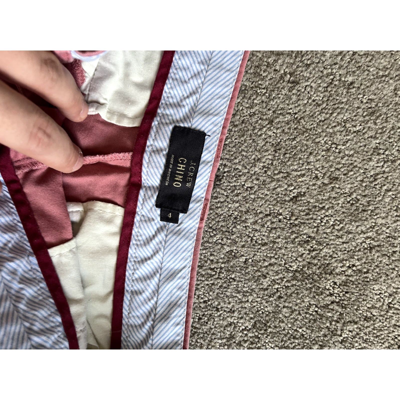 J.Crew VINTAGE no J.CREW Chino Shorts City Fit Women 4 Pink Solid 5 Inseam Summer Casual Travel Workwear Linen? Wait. Size 27" / US 4 / IT 40 - 3 Thumbnail