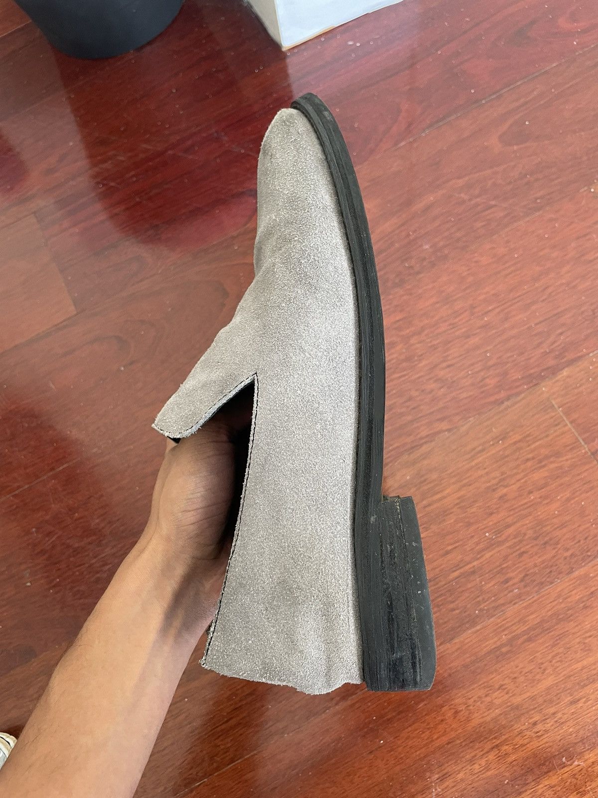 Jakob Hetzer 1981 Ash Suede Loafers Size US 9 / EU 42 - 4 Thumbnail