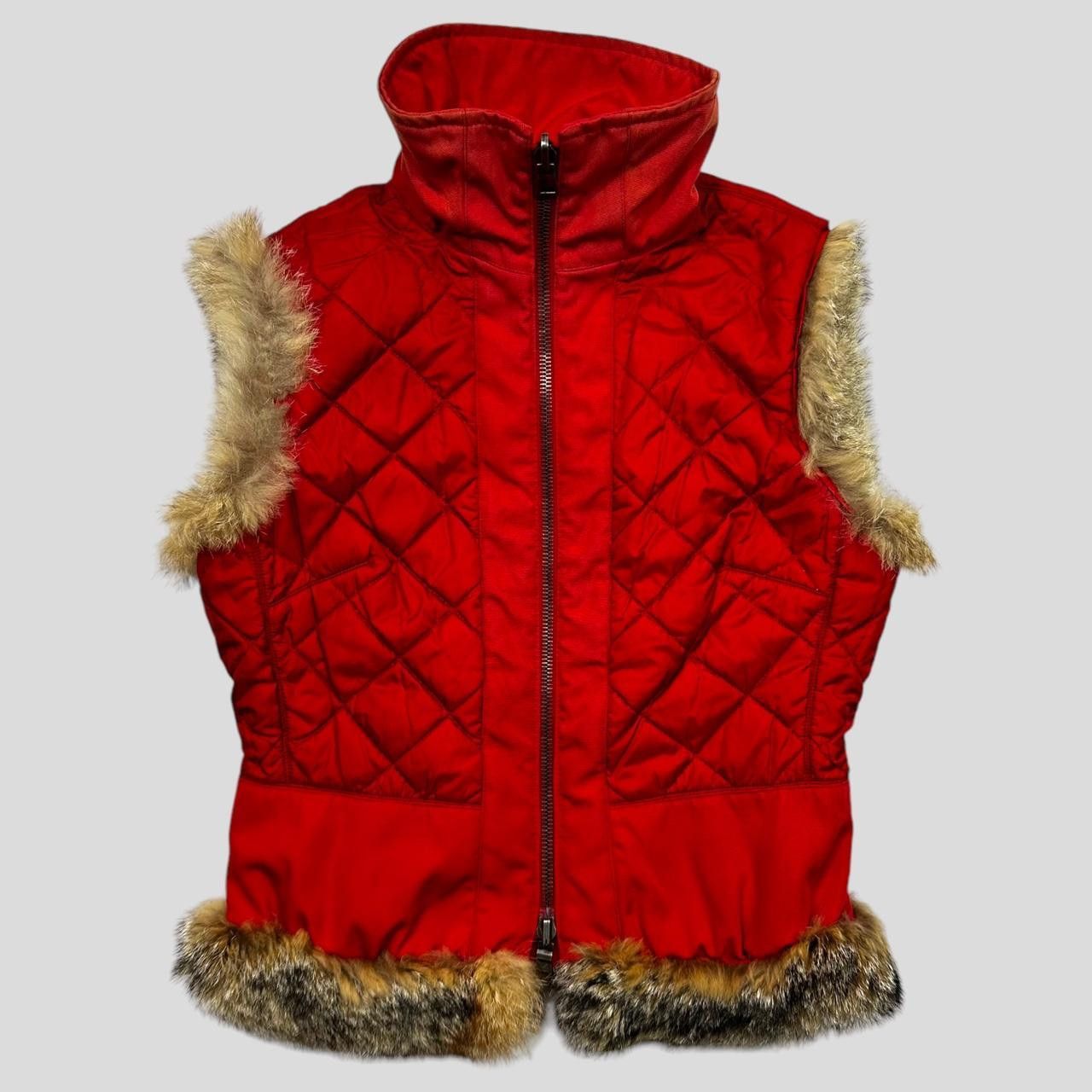 Prada Prada Sport 00’s Nylon Fox Fur Reversible Quilted Gilet IT44 Size M / US 6-8 / IT 42-44 - 3 Thumbnail